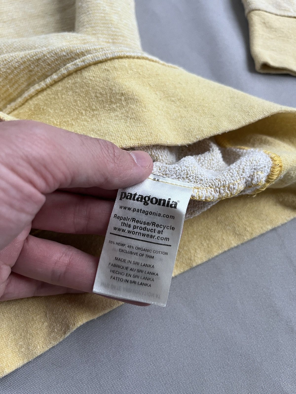 Patagonia Patagonia Recycled Organic Cotton Yellow Sweatshirt Size US M / EU 48-50 / 2 - 9 Thumbnail