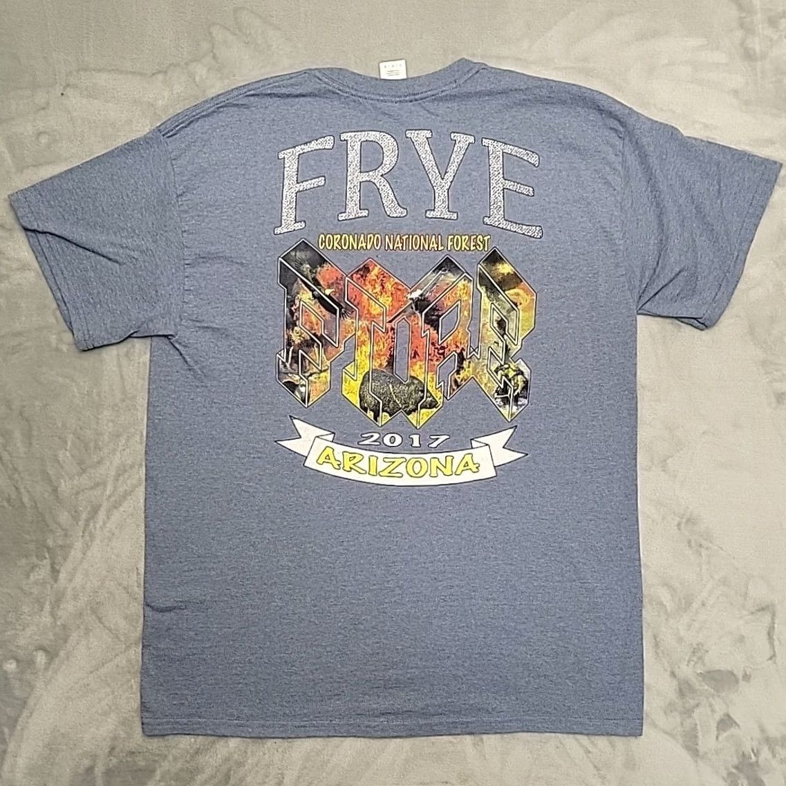 Frye Nike Shirt? (Original title provided: Wildland Firefighter Shirt Men L Blue 2017 Frye Arizona Coronado National Forest) Size US L / EU 52-54 / 3 - 4 Thumbnail