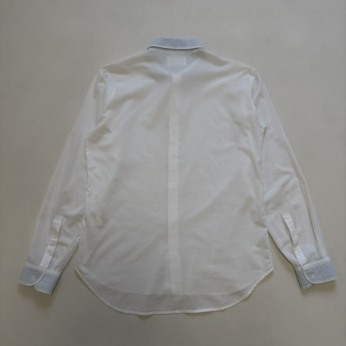 Maison Margiela S/S 06 ‘Contrast Facing’ White Cotton Shirt Size US L / EU 52-54 / 3 - 12 Thumbnail