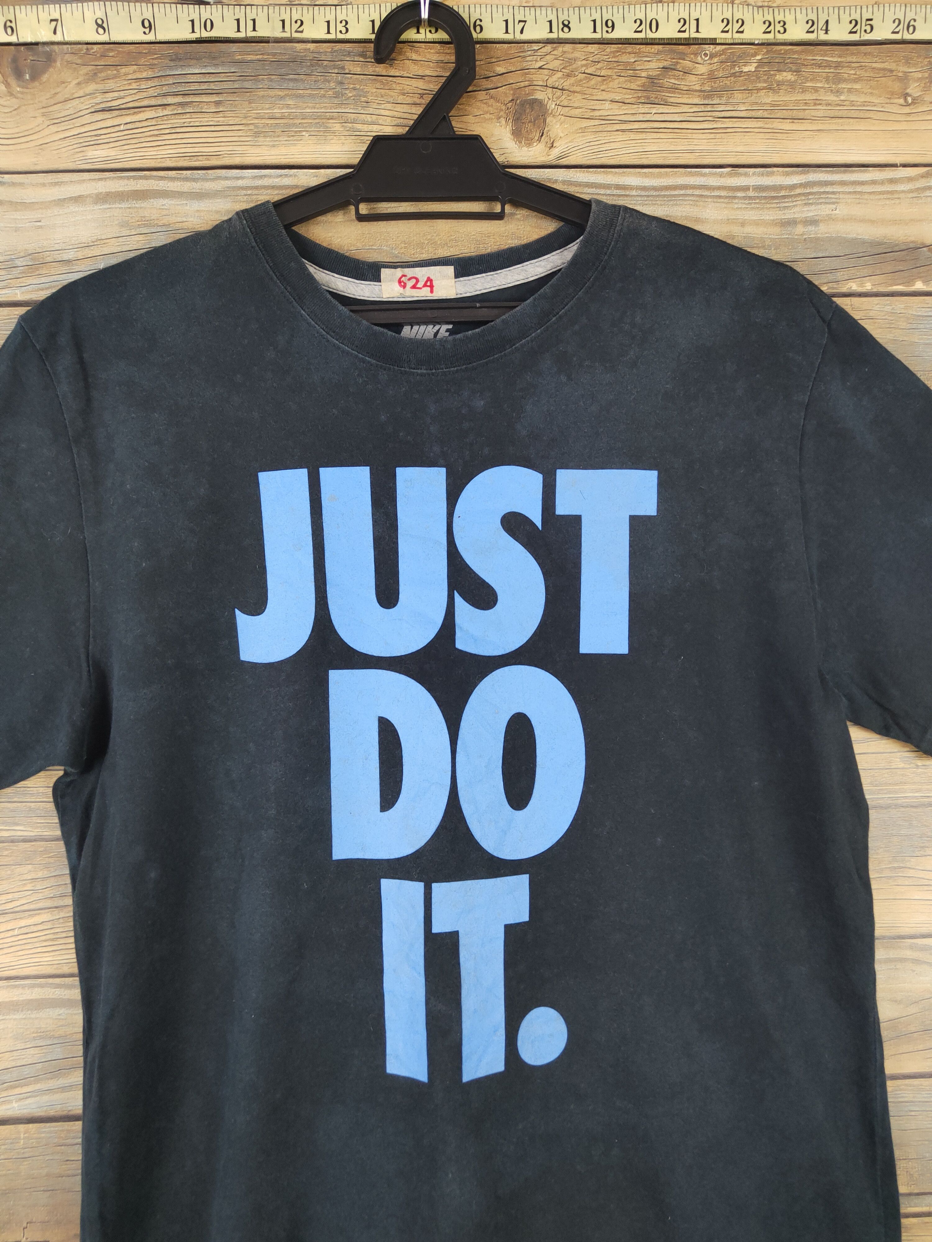Nike DL Nike just fo it faded Navy Short Sleeve T-shirt #624 Size US M / EU 48-50 / 2 - 2 Thumbnail