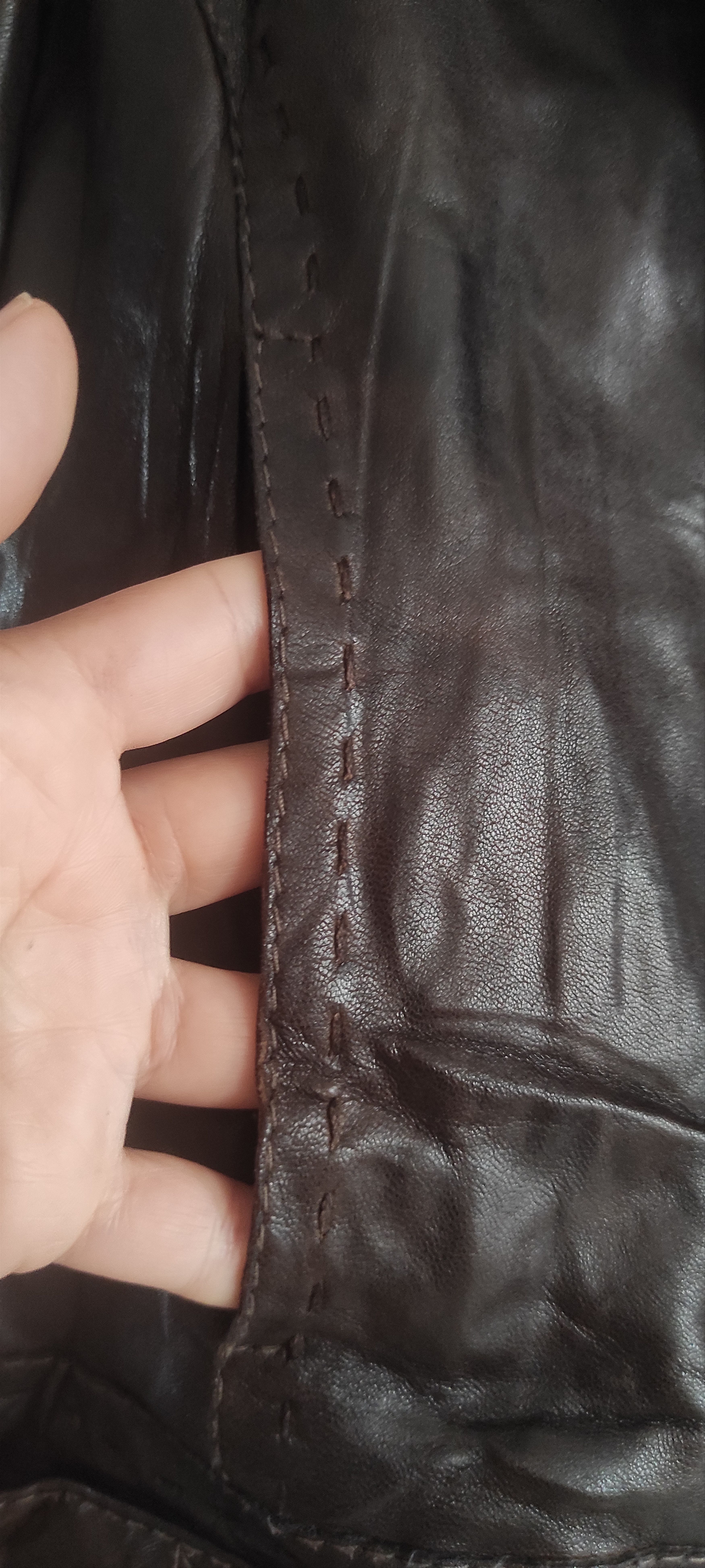 Genuine Leather Claudia Strater Genuine Soft Leather Biker Jacket Brown Size S / US 4 / IT 40 - 6 Thumbnail