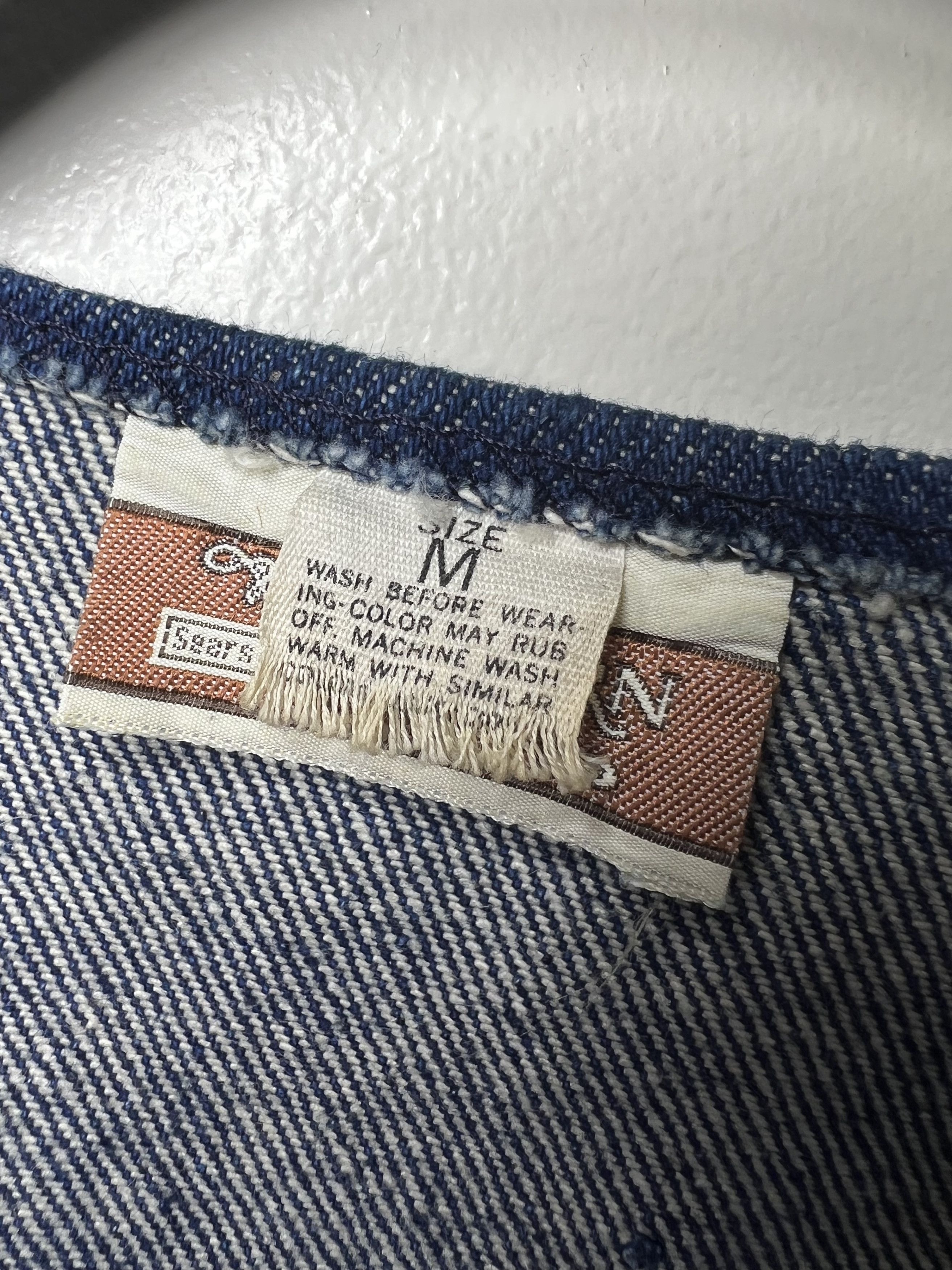 Sears Vintage 70's Sears Western Wear Denim Vest w. Navajo Design Size US M / EU 48-50 / 2 - 4 Thumbnail