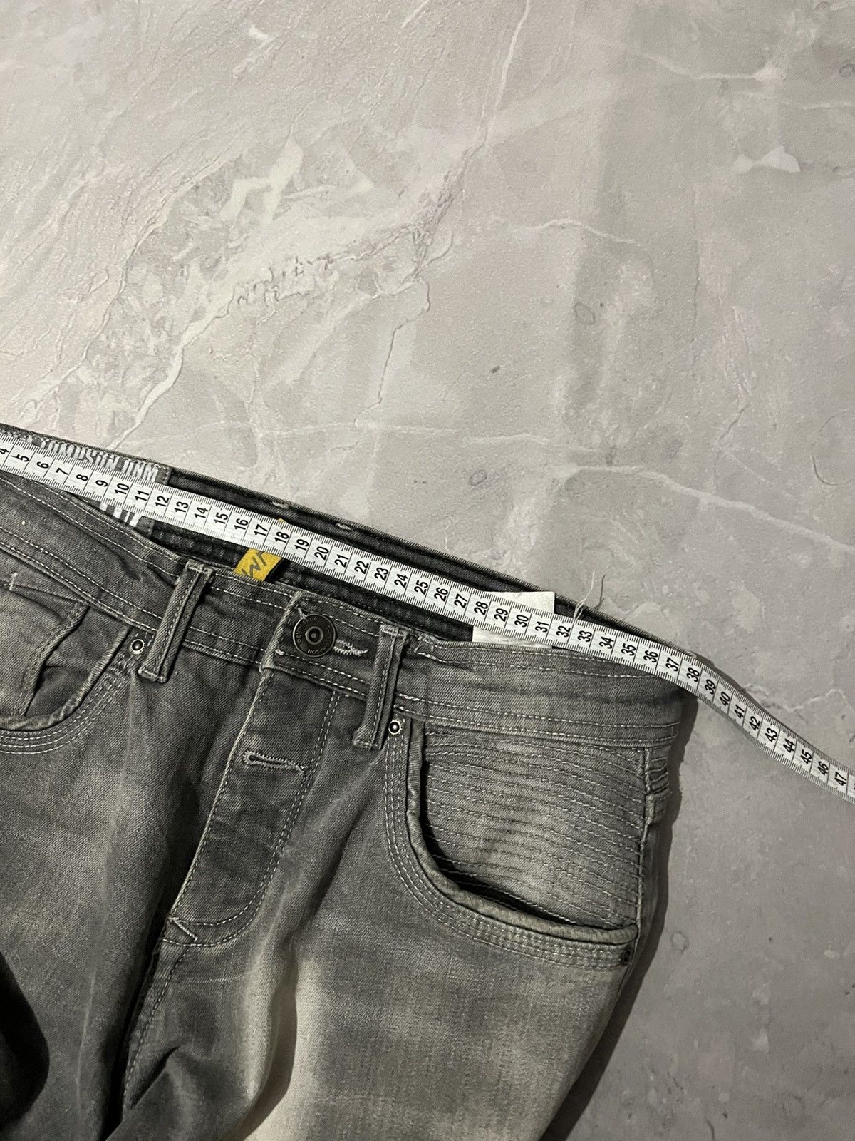 Japanese Brand Destroyed Slim Distressed Vibe / Japan Grunge Archive Y2K Size US 30 / EU 46 - 9 Thumbnail