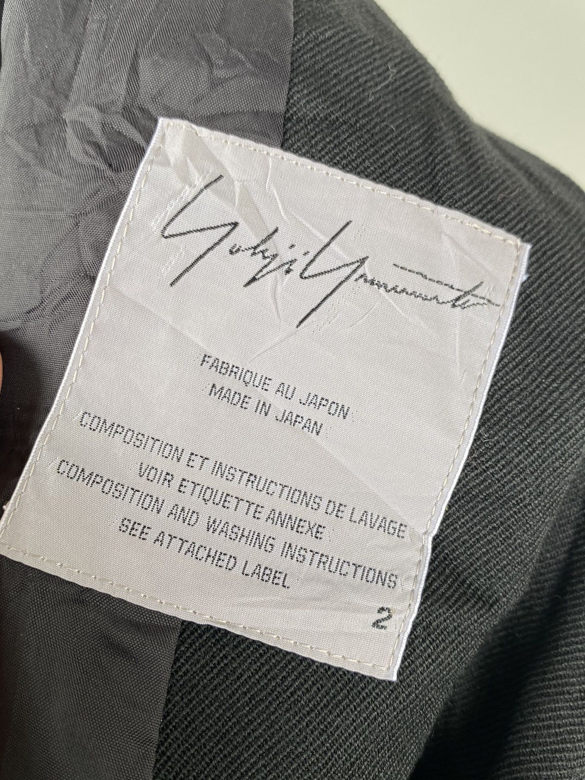 Yohji Yamamoto Yohji Yamamoto Laine Wool Jacket Size M / US 6-8 / IT 42-44 - 9 Thumbnail