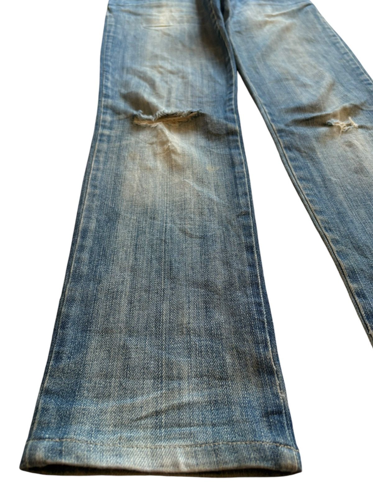 Just Cavalli Vintage Just Cavalli Mud Wash Embellished Distressed Jeans Size 30" / US 8 / IT 44 - 6 Thumbnail