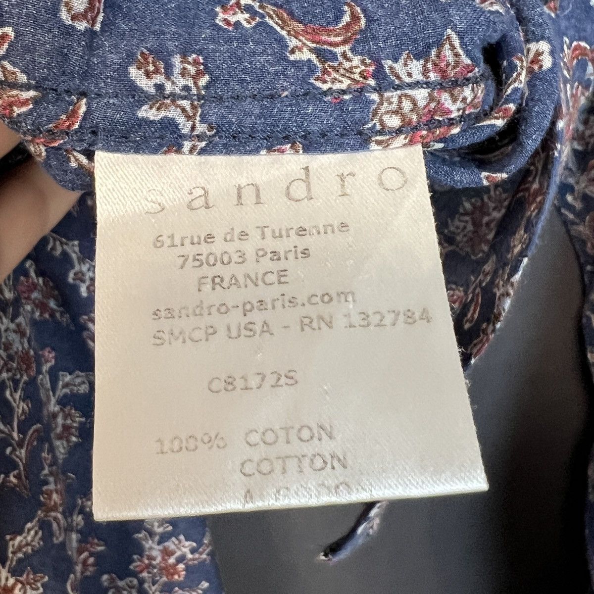 Sandro Vibrant Sandro Floral Print Button-Up Shirt, Size XL Size US XL / EU 56 / 4 - 5 Thumbnail