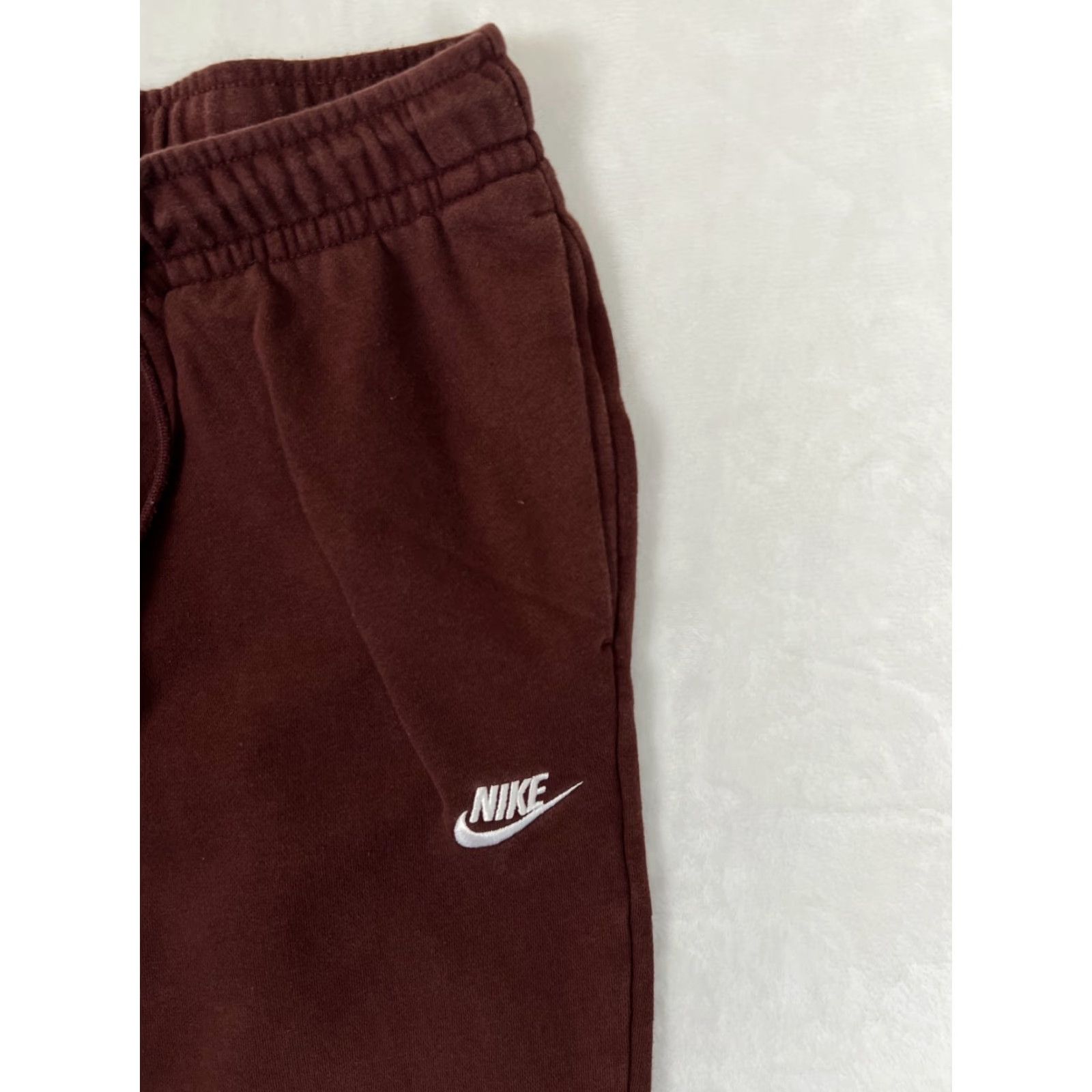 Nike Nike Sweatpants Mens Small Brown Fleece Jogger Pants Cuffed Tapered Athletic Size US 29 - 2 Thumbnail