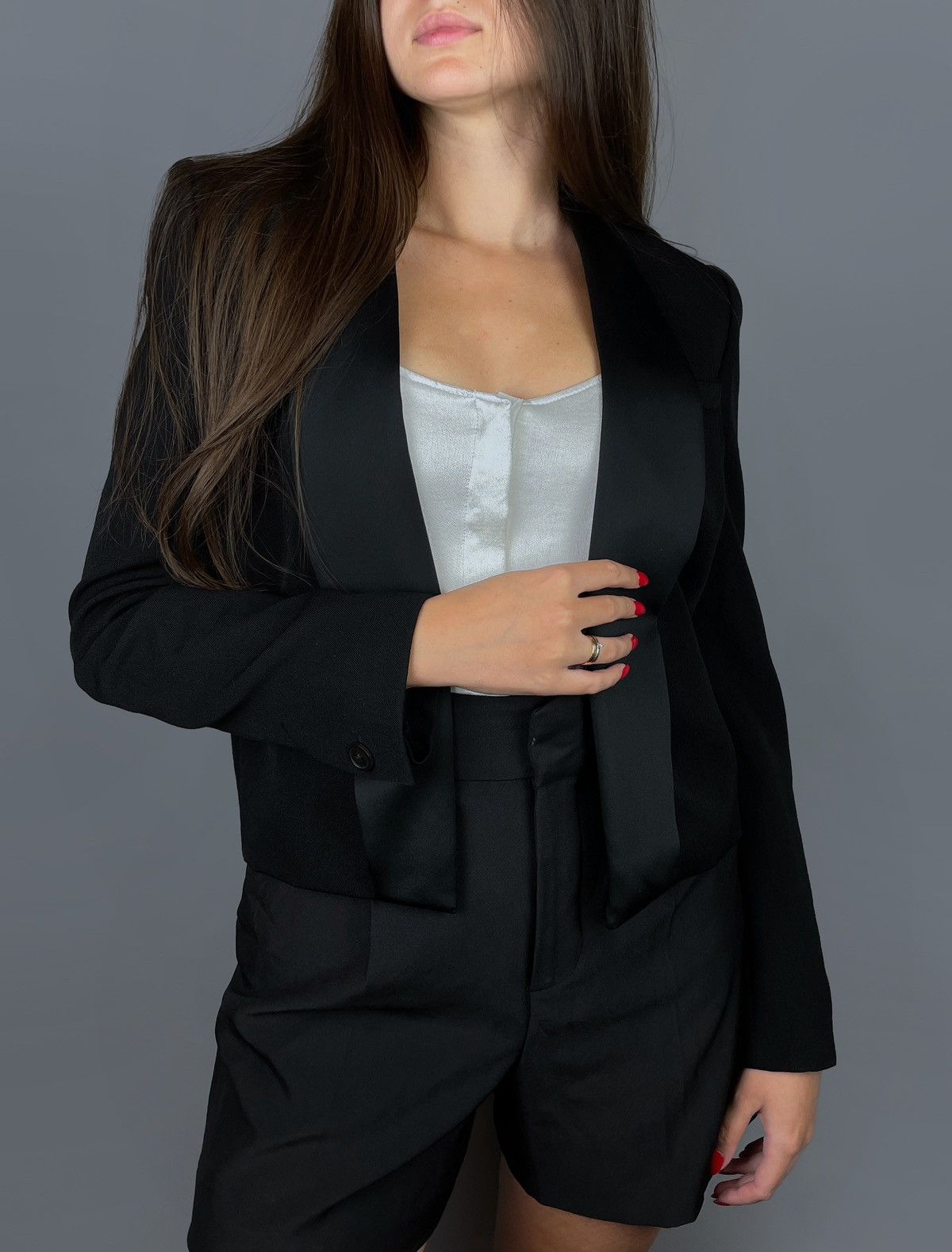 Isabel Marant Women's ISABEL MARANT Satin Trimmed Wool Cropped Jacket 38 Size XS / US 0-2 / IT 36-38 - 1 Thumbnail