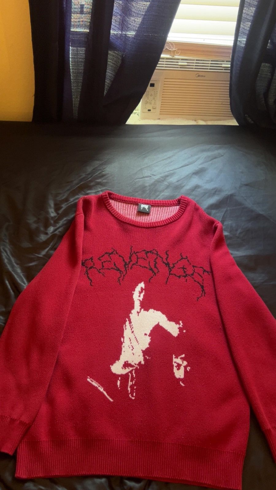 Revenge Revenge Red Goliath Sweater Large Lightly Used Size US L / EU 52-54 / 3 - 1 Thumbnail