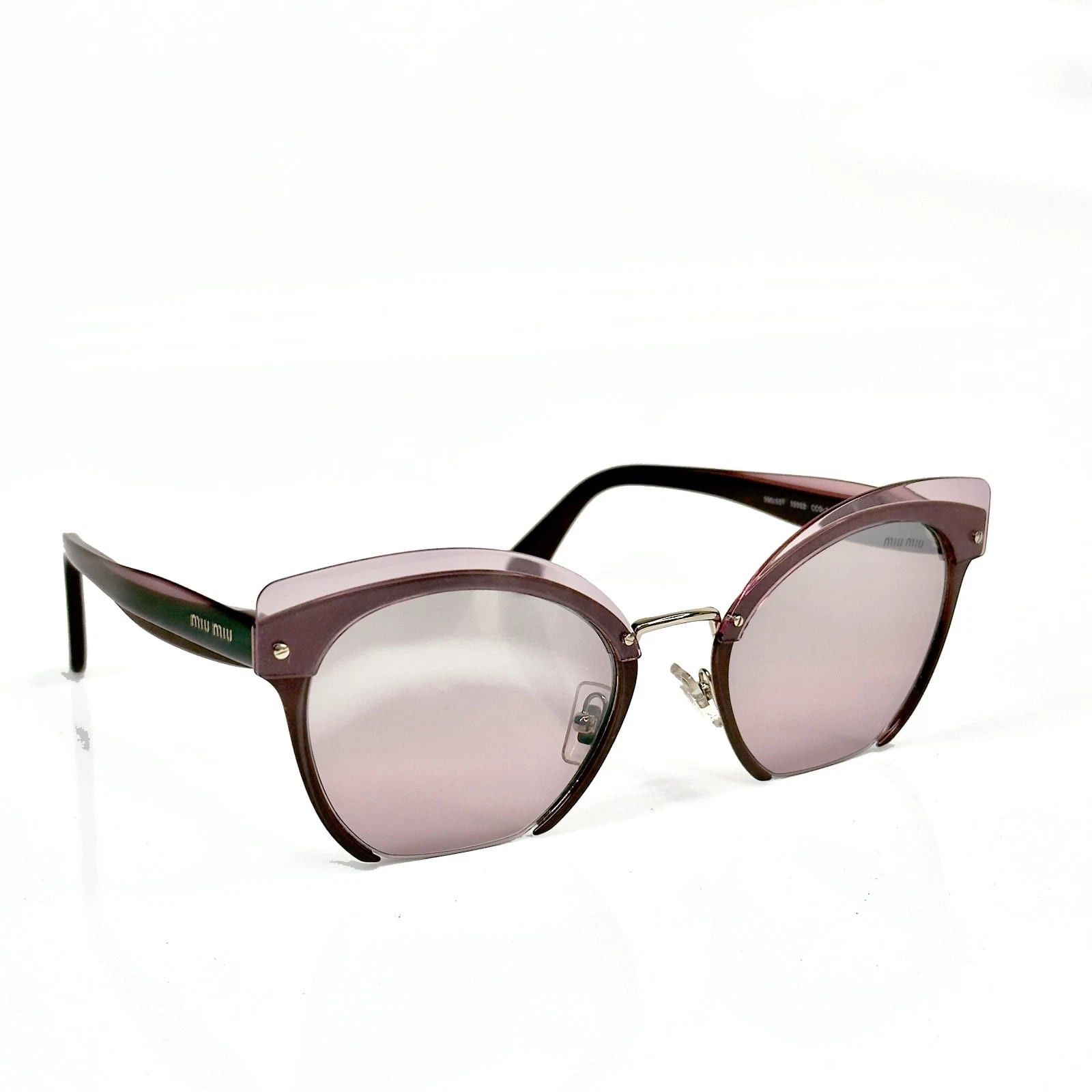 Miu Miu MIU MIU MU53TS RASOIR 53T Layers Red Pink Flat Sunglasses Size ONE SIZE - 5 Thumbnail