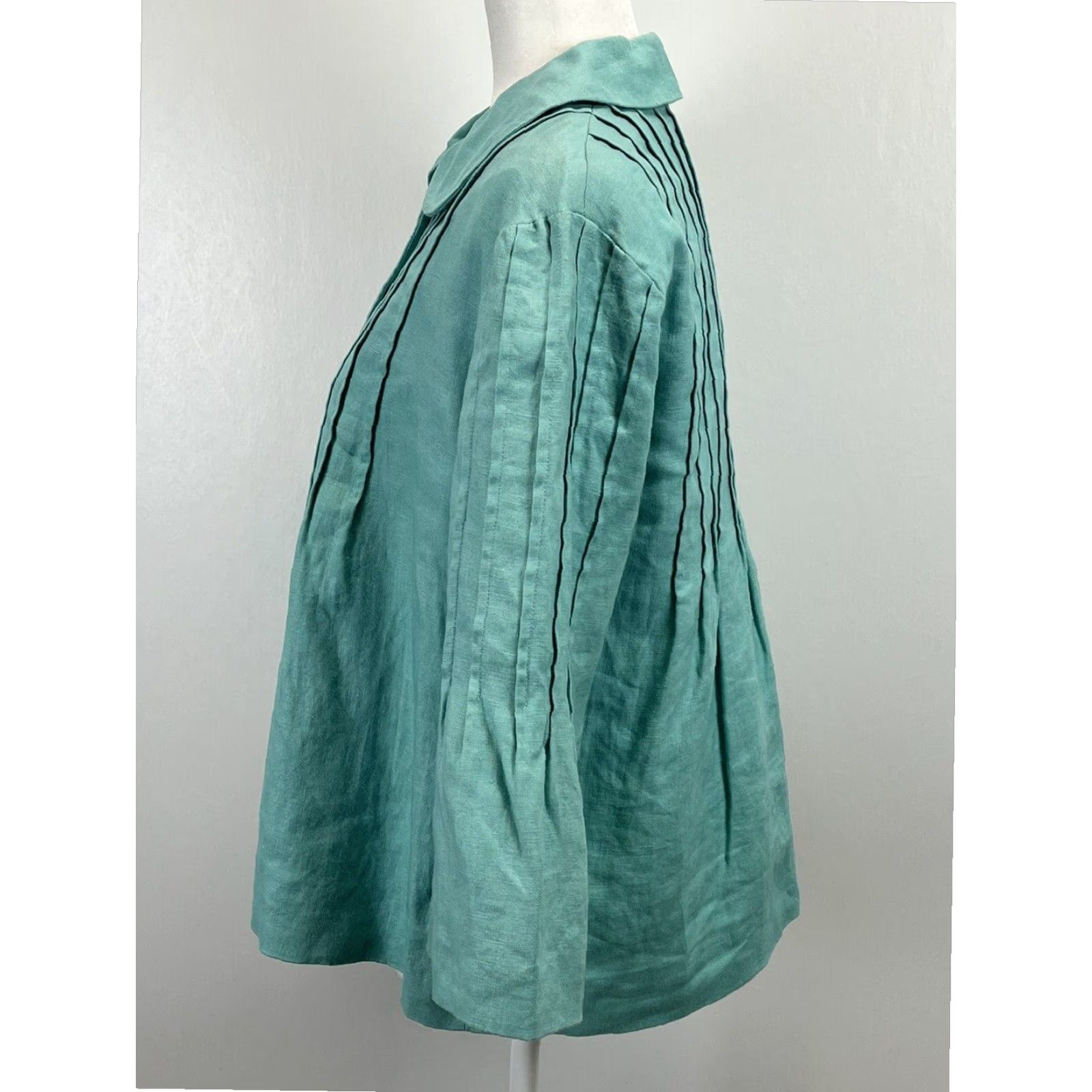 Orvis Orvis Linen Jacket Womens Medium Green Blue Beach Classic Size S / US 4 / IT 40 - 2 Thumbnail