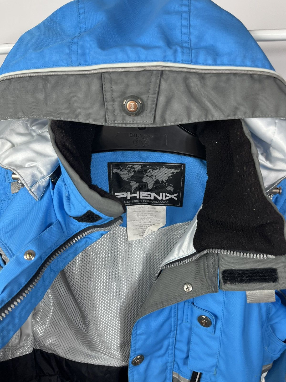 Phenix Phenix Ski Jacket Women Blue Hooded Winter Snow Coat US 6 Size M / US 6-8 / IT 42-44 - 9 Thumbnail