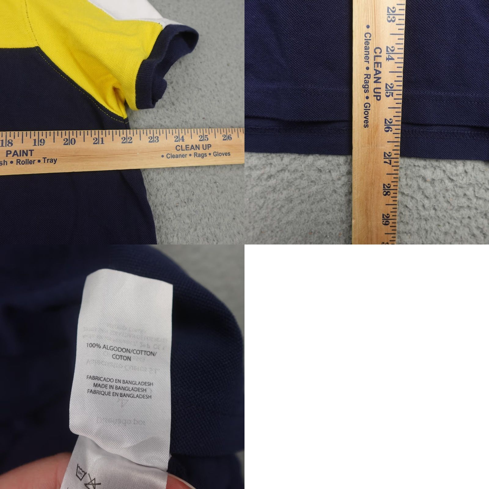 Vintage Valecuatro Polo Shirt Mens 2XL Yellow Blue Striped Embroidered Polo Team Rugby Size US XXL / EU 58 / 5 - 9 Thumbnail
