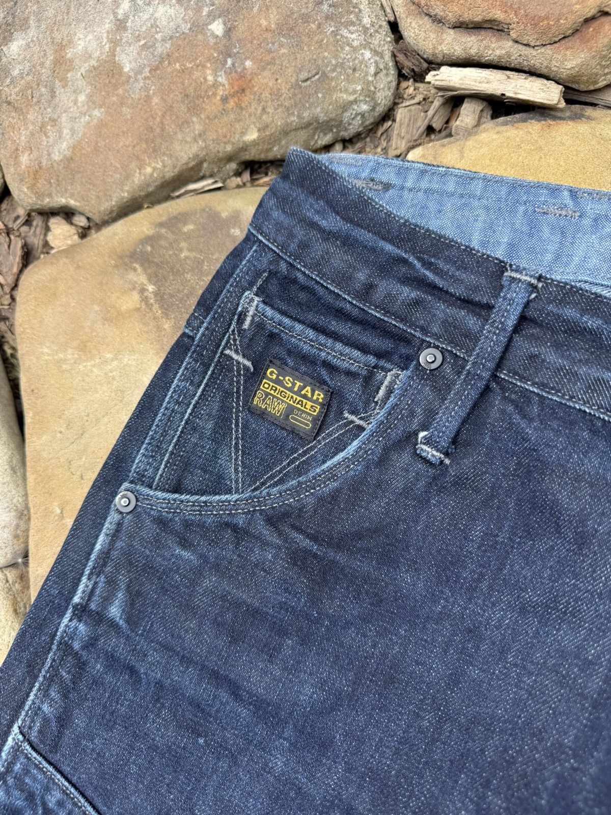 G-Star Vintage G-Star Elwood Indigo Y2k Jeans Pants Size US 33 - 8 Thumbnail