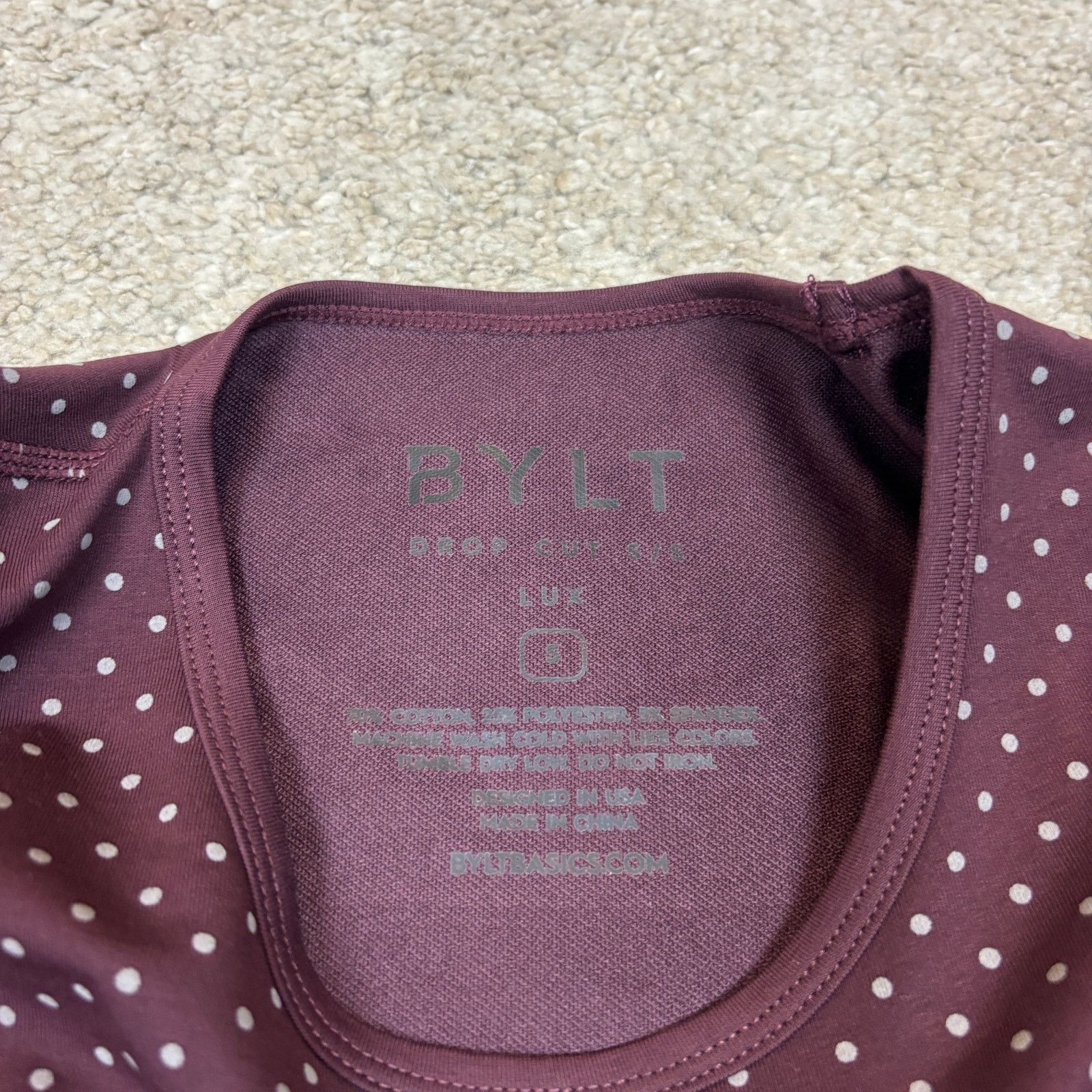 Other NWT Bylt Drop Cut Lux Polka Dot Short Sleeve T Shirt Men's S Size US S / EU 44-46 / 1 - 6 Thumbnail