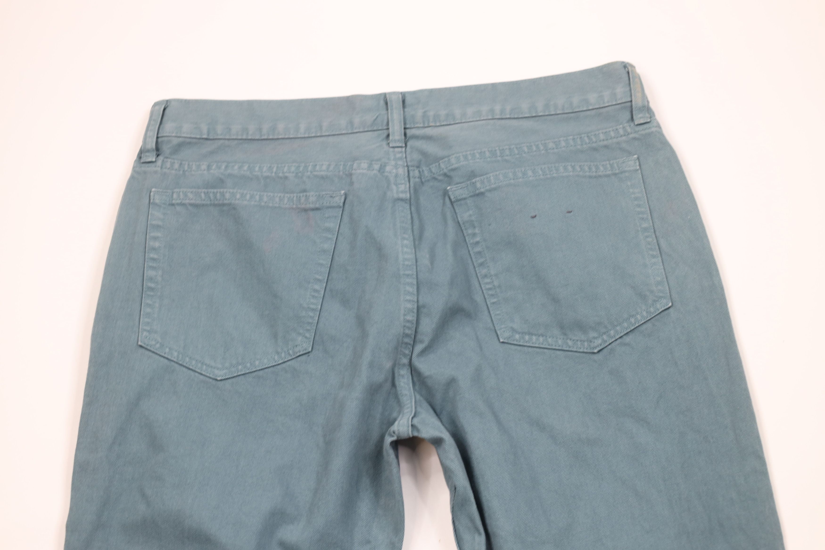 J.Crew Vintage Y2K J Crew Stonewash Slim Straight Jeans Teal Size US 34 / EU 50 - 10 Thumbnail