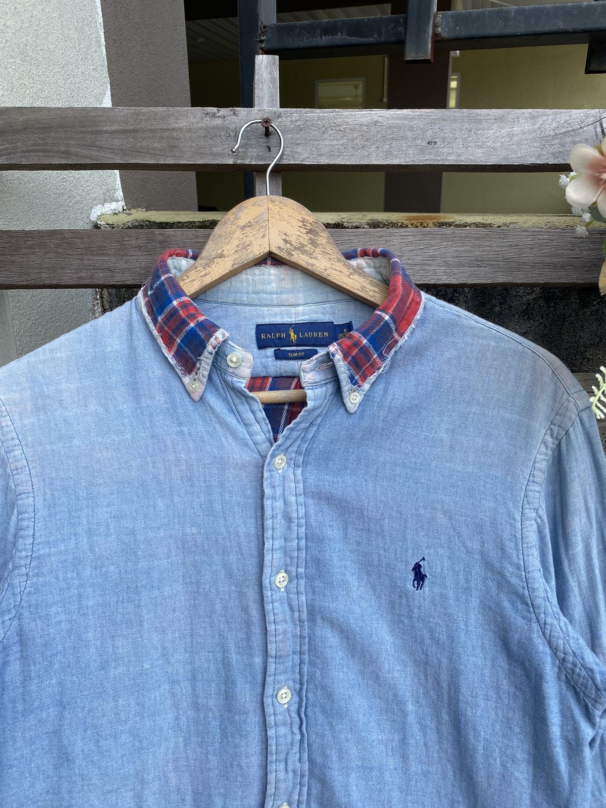 Vintage Vintage Polo Ralph Lauren Inner Flannel Shirt - distressed Size US M / EU 48-50 / 2 - 4 Thumbnail