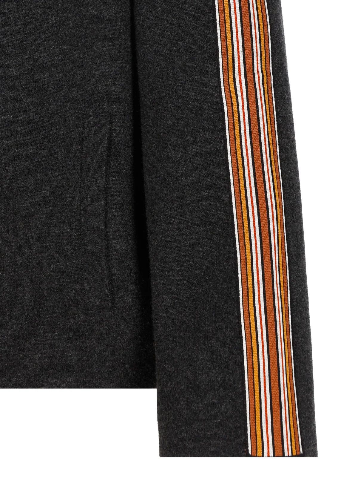 Loro Piana o1w1db10724 Suitcase Stripe Bomber Jacket in Dark Grey Size L / US 10 / IT 46 - 3 Thumbnail