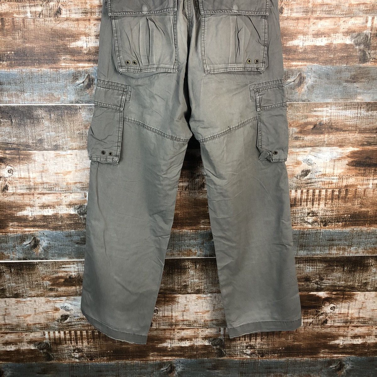 Japanese Brand Villand Green Cargo Multipocket Pants #A1430 Size US 31 - 17 Thumbnail