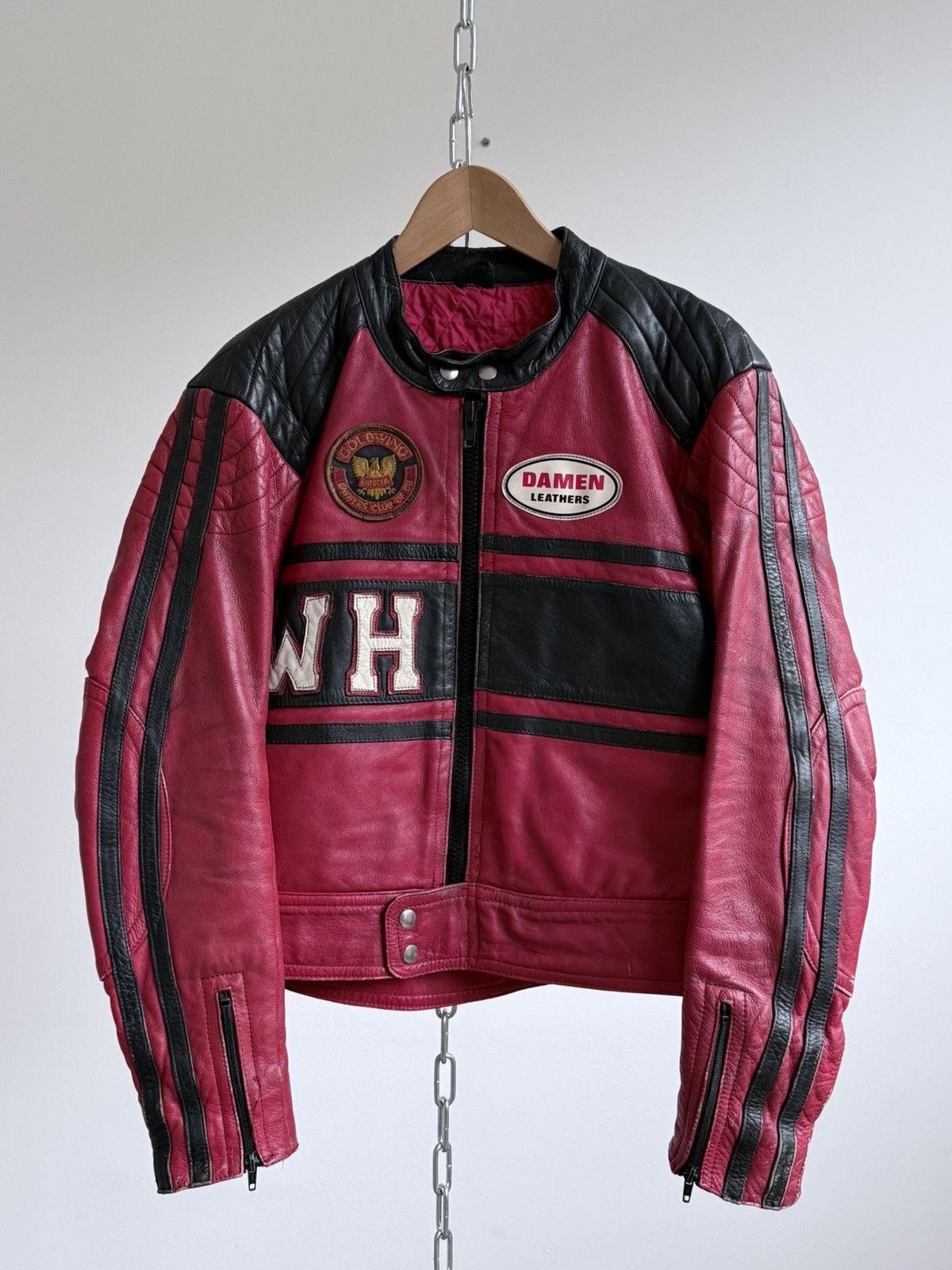 Honda Vintage 90s Honda Racing Leather Jacket Size US M / EU 48-50 / 2 - 1 Thumbnail
