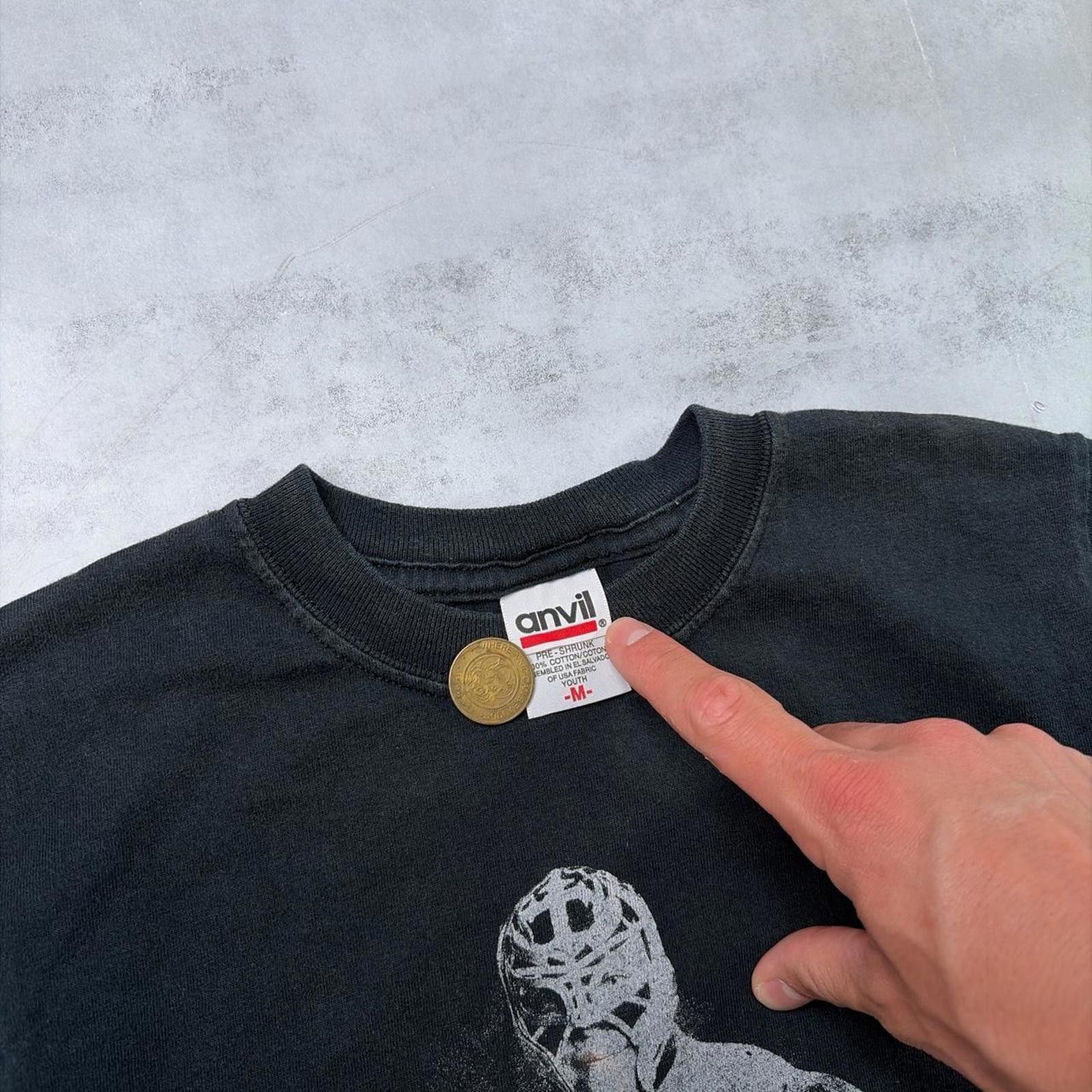 Anvil Vintage 00’s Black Rey Misterio WWE Wrestling T-Shirt Size S / US 4 / IT 40 - 6 Thumbnail