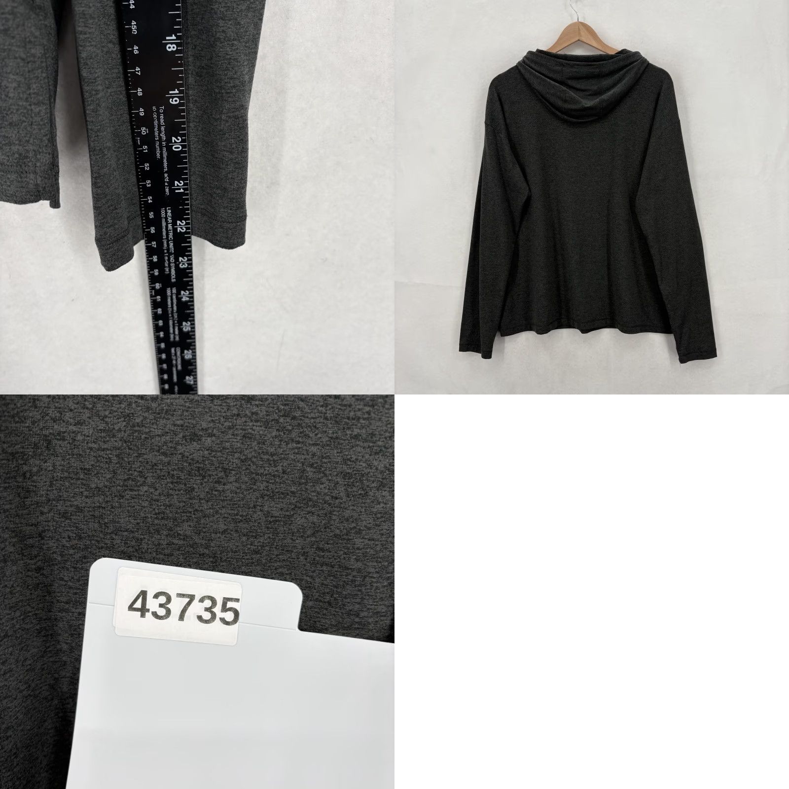 Athleta Athleta Hoodie Sweatshirt Womens Large Gray Uptempo Funnel Neck Pullover Top Size L / US 10 / IT 46 - 8 Thumbnail
