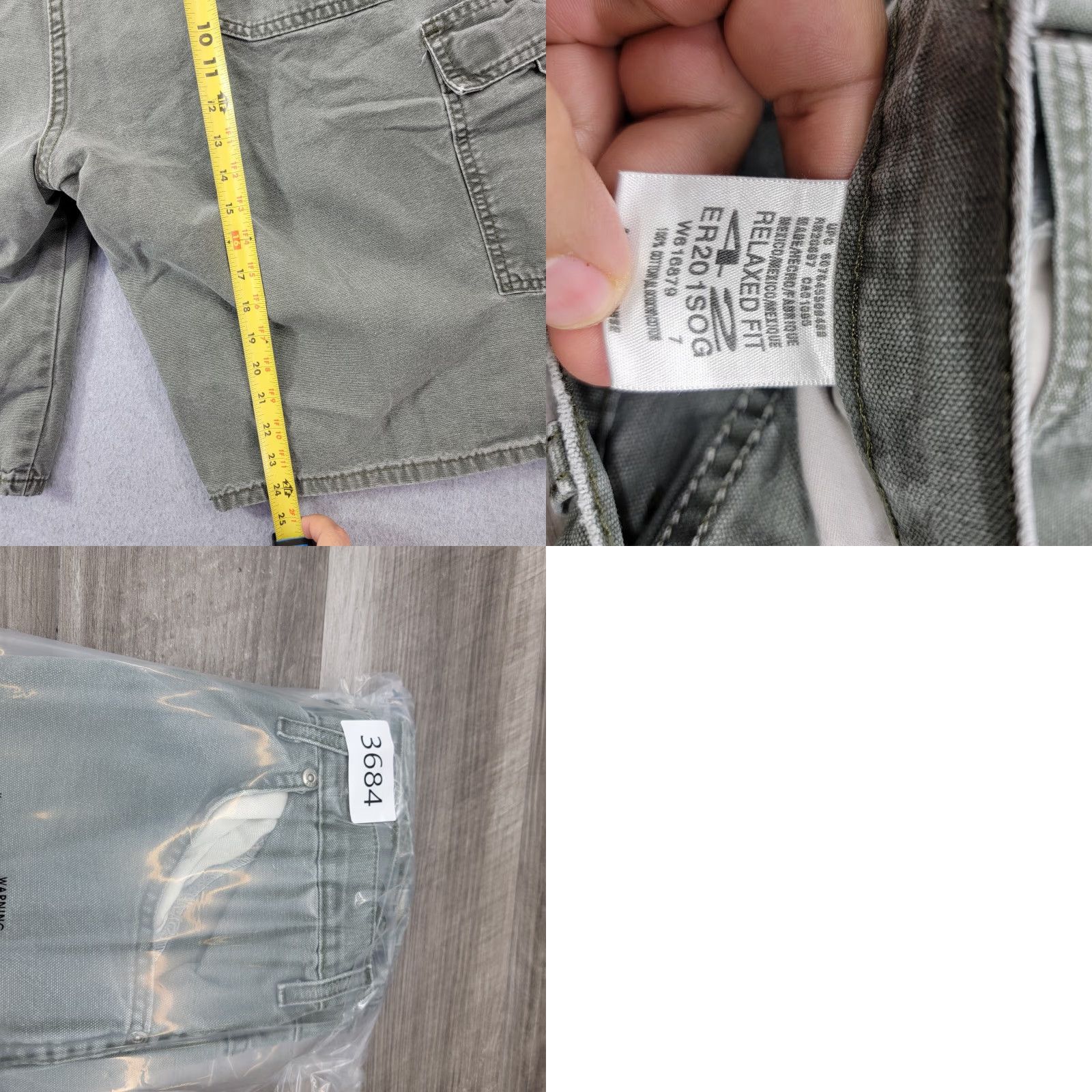 Dickies VINTAGE Dickies CARGO Shorts mens 42 Green Cotton Relaxed Fit ER201SOG carpenter y2k Mens Size US 42 / EU 58 - 8 Thumbnail