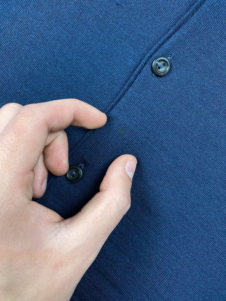Boglioli Boglioli Polo Long Sleeve Sweater Lana Wool Men Size M Blue Size US M / EU 48-50 / 2 - 2 Thumbnail