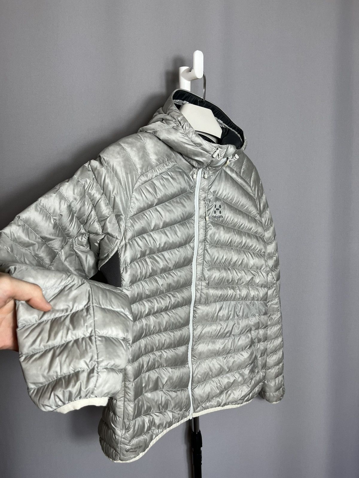 Haglofs Haglöfs Essens Down Hood Silver Womans Jacket Down 800 Size XL / US 12-14 / IT 48-50 - 7 Thumbnail
