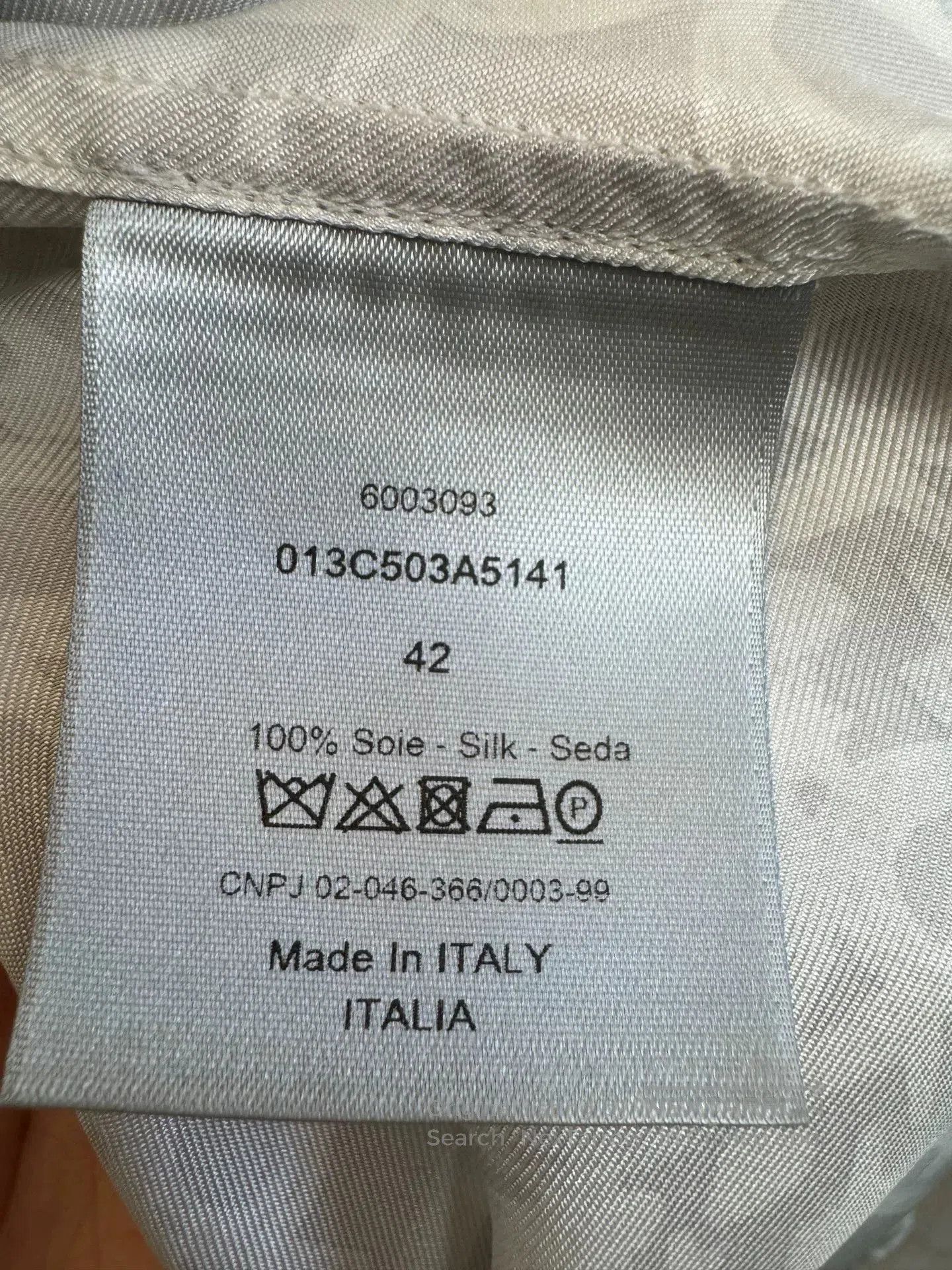 Dior Dior Silk Logo Short Sleeve Shirt. Size US XS / EU 42 / 0 - 4 Thumbnail