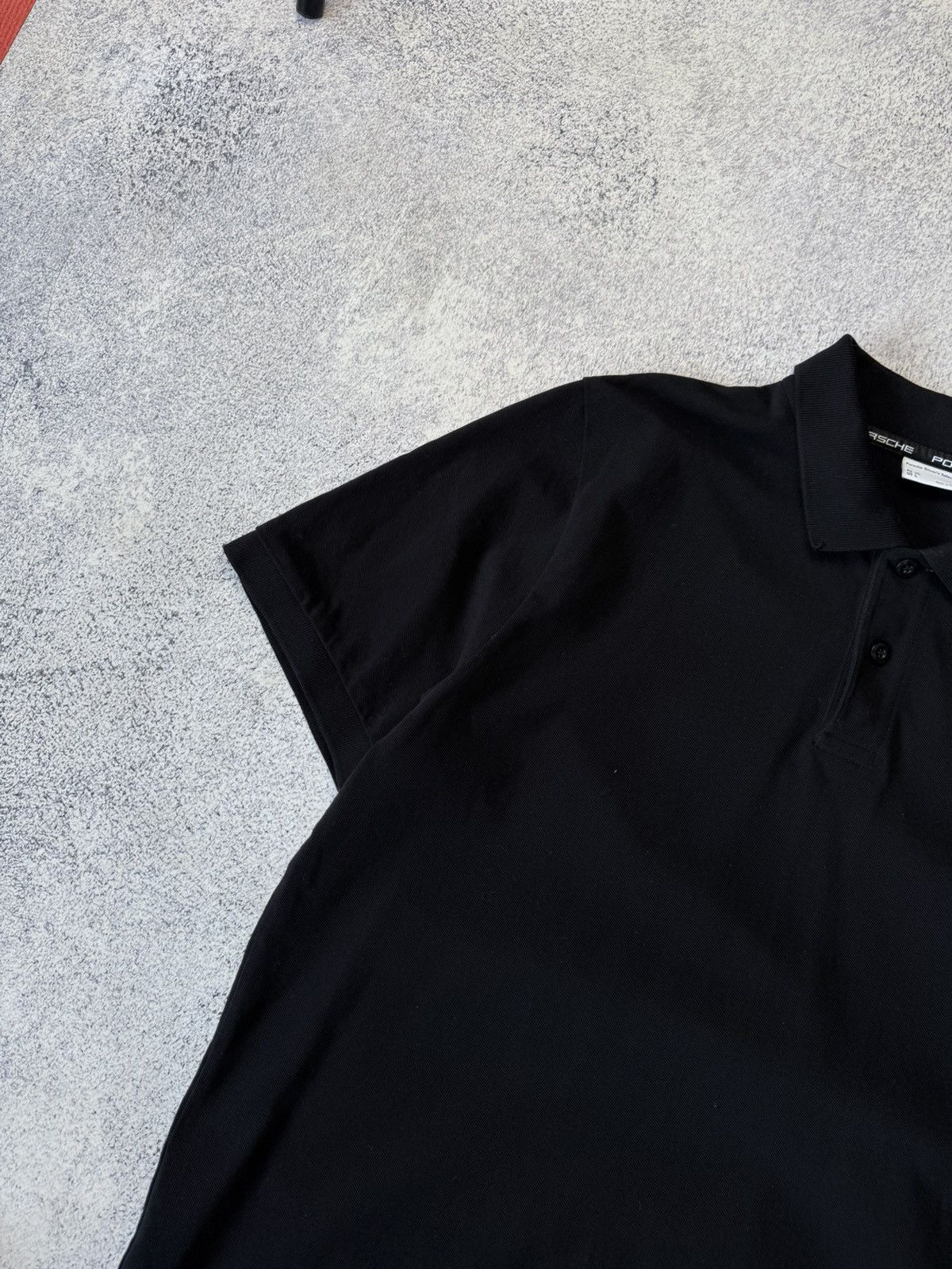 Porsche Design Mens Porches Driver’s Black Polos Size US XL / EU 56 / 4 - 6 Thumbnail