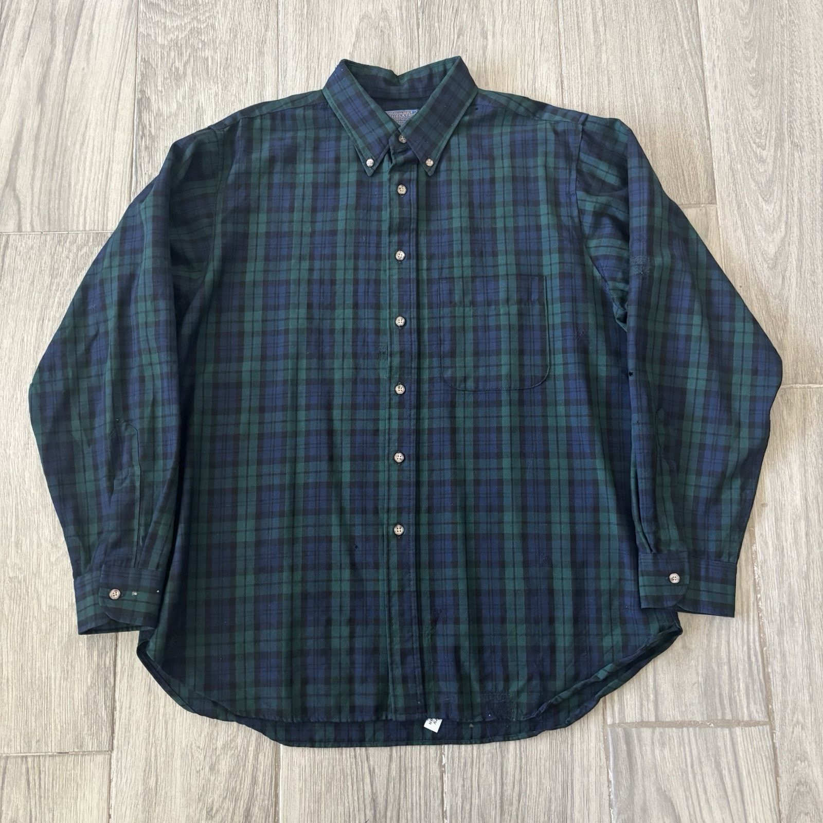 Pendleton Vintage 70’s Sir Pendleton Wool Shirt Tartan Green Men’s XL Size US XL / EU 56 / 4 - 2 Thumbnail