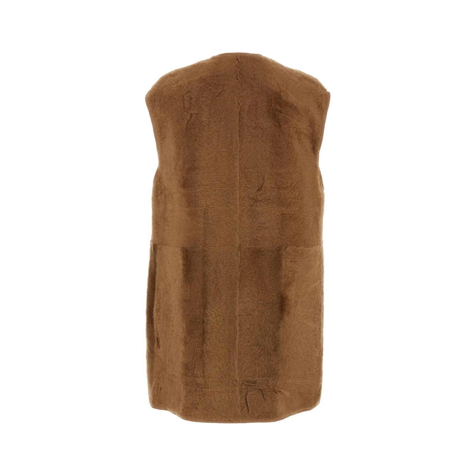 Max Mara MAX MARA Effige Biscuit Sleevless Coat New & Authentic (Wome Size XS / US 0-2 / IT 36-38 - 2 Thumbnail