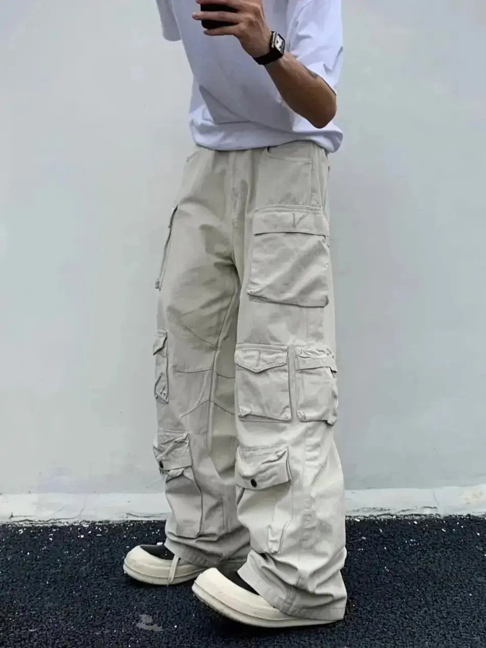 Japanese Brand Cargo pants Multi-pockets Harajuku straight trousers Size US 32 / EU 48 - 5 Thumbnail
