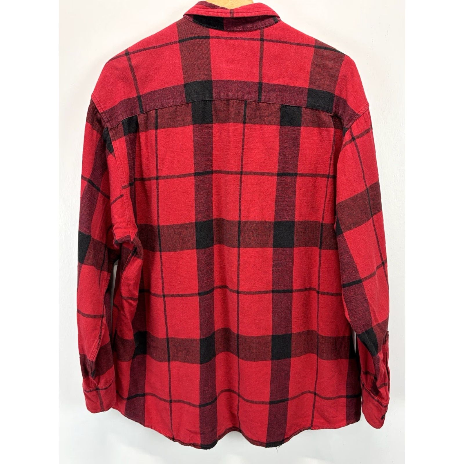 Gap VINTAGE Gap Red Flannel Shirt XL Men’s Button-Down 90s Large Check Grunge Shirt Size US XL / EU 56 / 4 - 3 Thumbnail