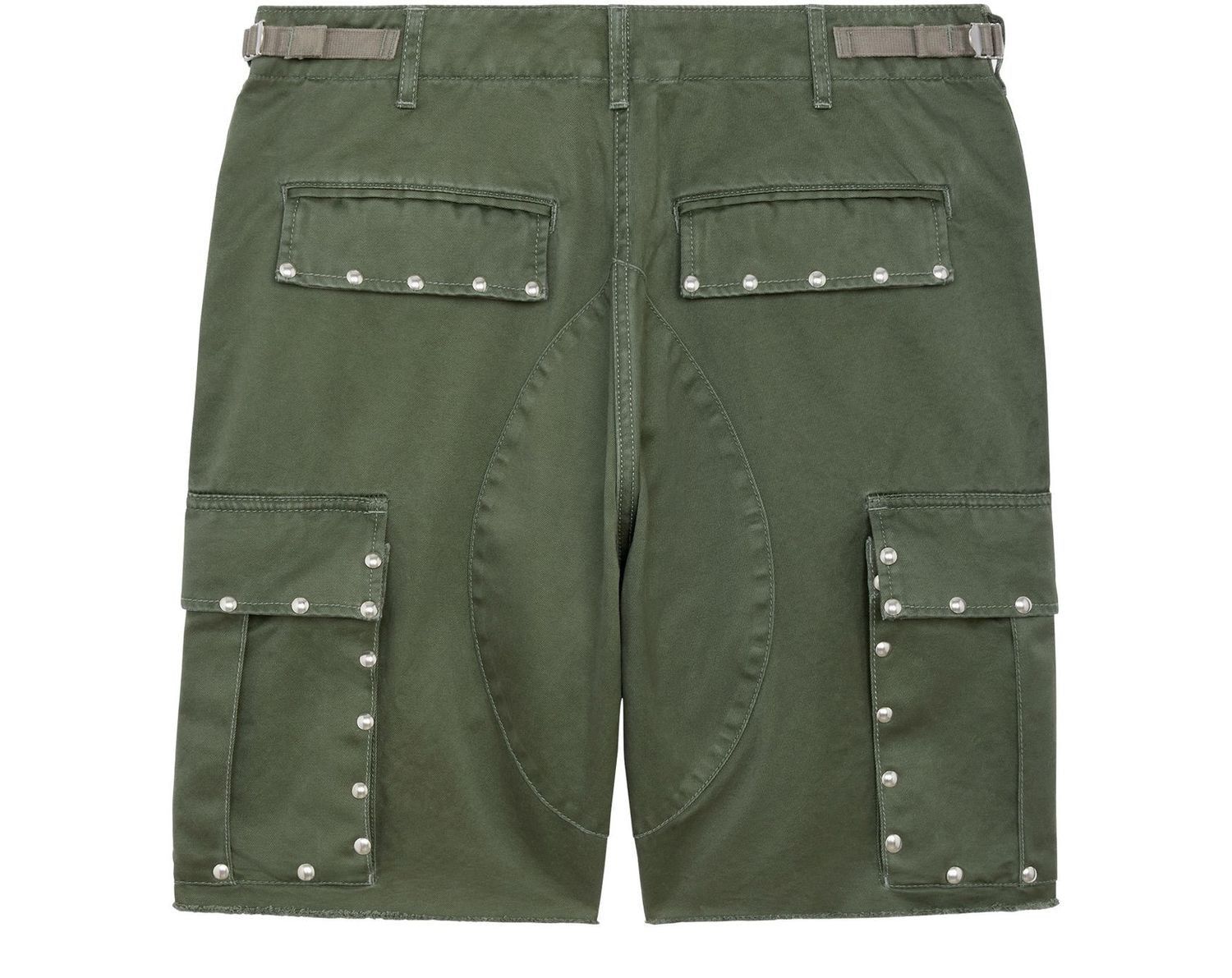 Celine studs cargo shorts in cotton kaki Size US 33 - 1 Thumbnail