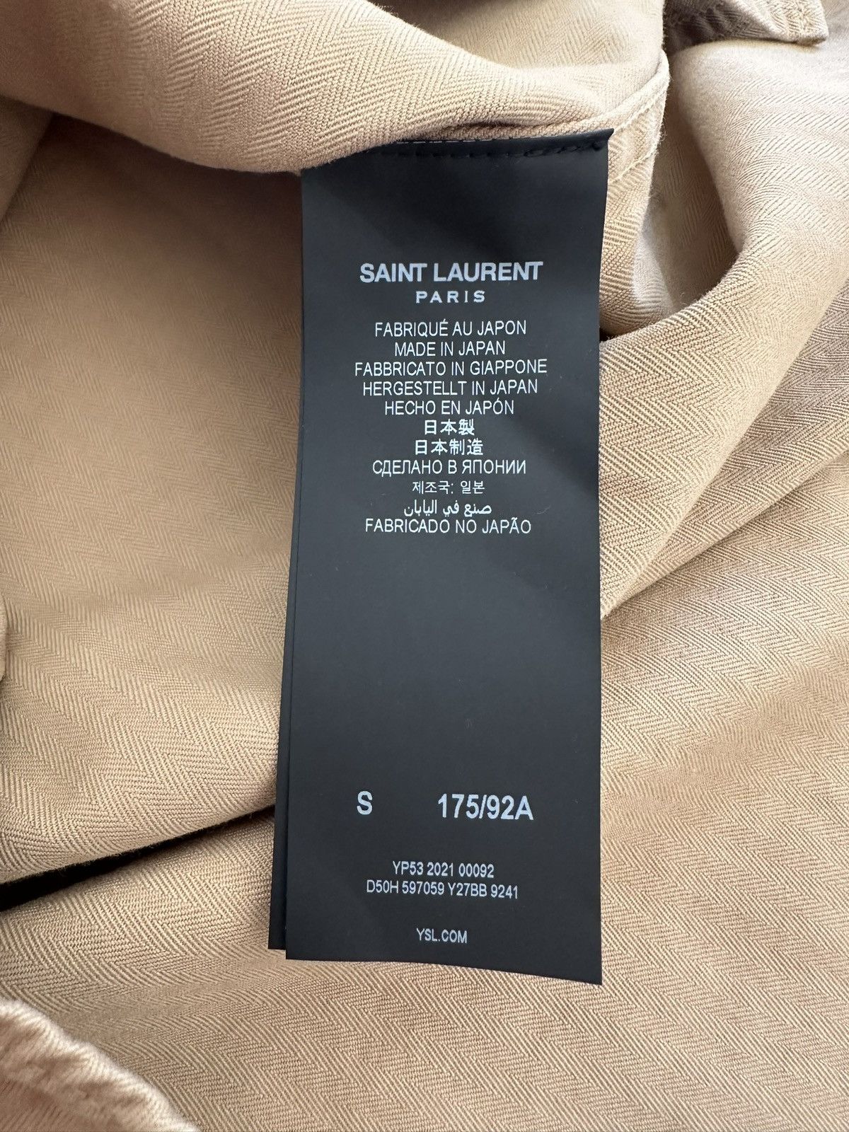 Saint Laurent Paris Saint Laurent western stonewashed denim shirt tan S Size US S / EU 44-46 / 1 - 17 Thumbnail