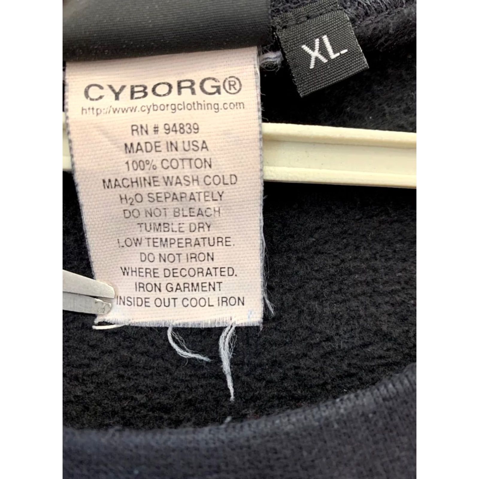 Vintage VINTAGE CYBORG Sweatshirt XL Black Graphic Logo Made In USA Size US XL / EU 56 / 4 - 4 Thumbnail