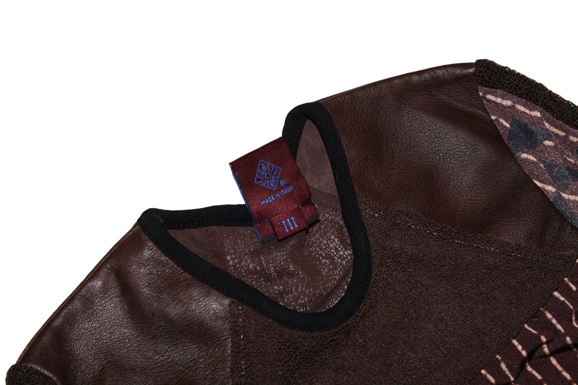 Jean Paul Gaultier 💥 Legatte Jeans Marco Fantini Leather Trim Mesh Top Size S / US 4 / IT 40 - 12 Thumbnail