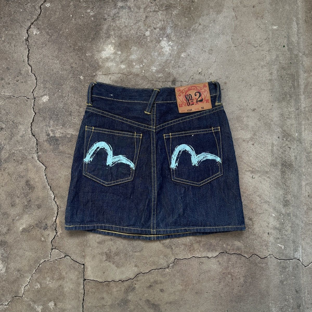 Evisu × Japanese Brand Vintage Evisu Japan Denim Mini Skirt Size 25" / US 0 / IT 36 - 1 Thumbnail