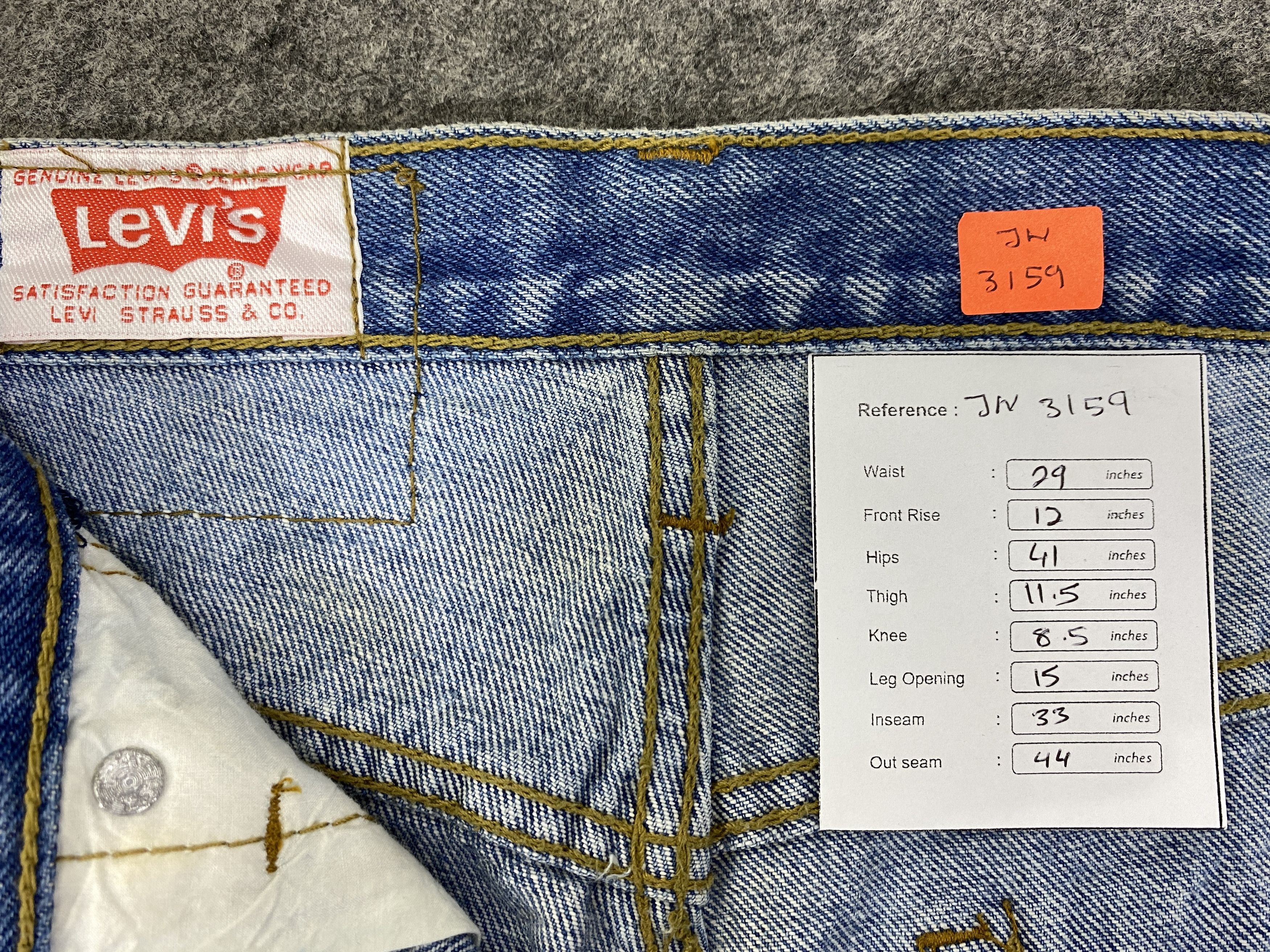 Levi's Blue Vintage Levis 501 Denim Jeans 29x33 - JN3159 Size US 29 - 8 Thumbnail