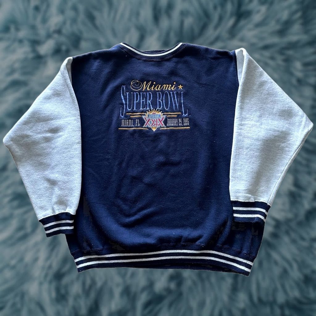 Logo 7 VINTAGE Logo 7 Sweatshirt Mens Size L Blue Gray 1995 Super bowl XXIX Embroidered Size US L / EU 52-54 / 3 - 1 Thumbnail