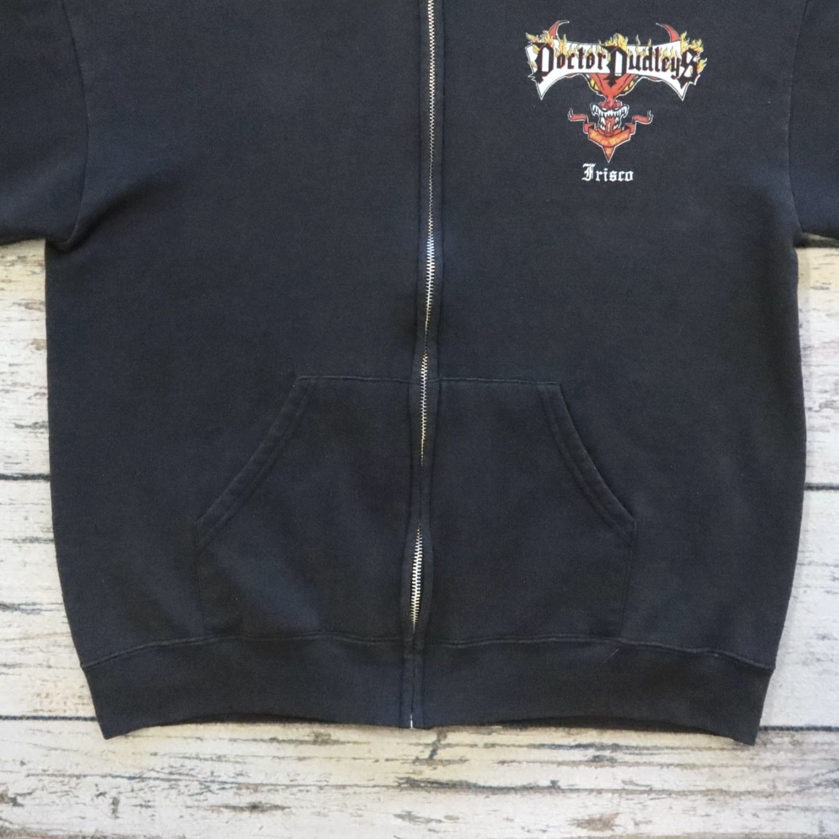 Lee Vintage Lee Frisco Hell On Wheels Hoodie Sweatshirt Black Mens M Foldable Zip Hoodie Size US M / EU 48-50 / 2 - 3 Thumbnail