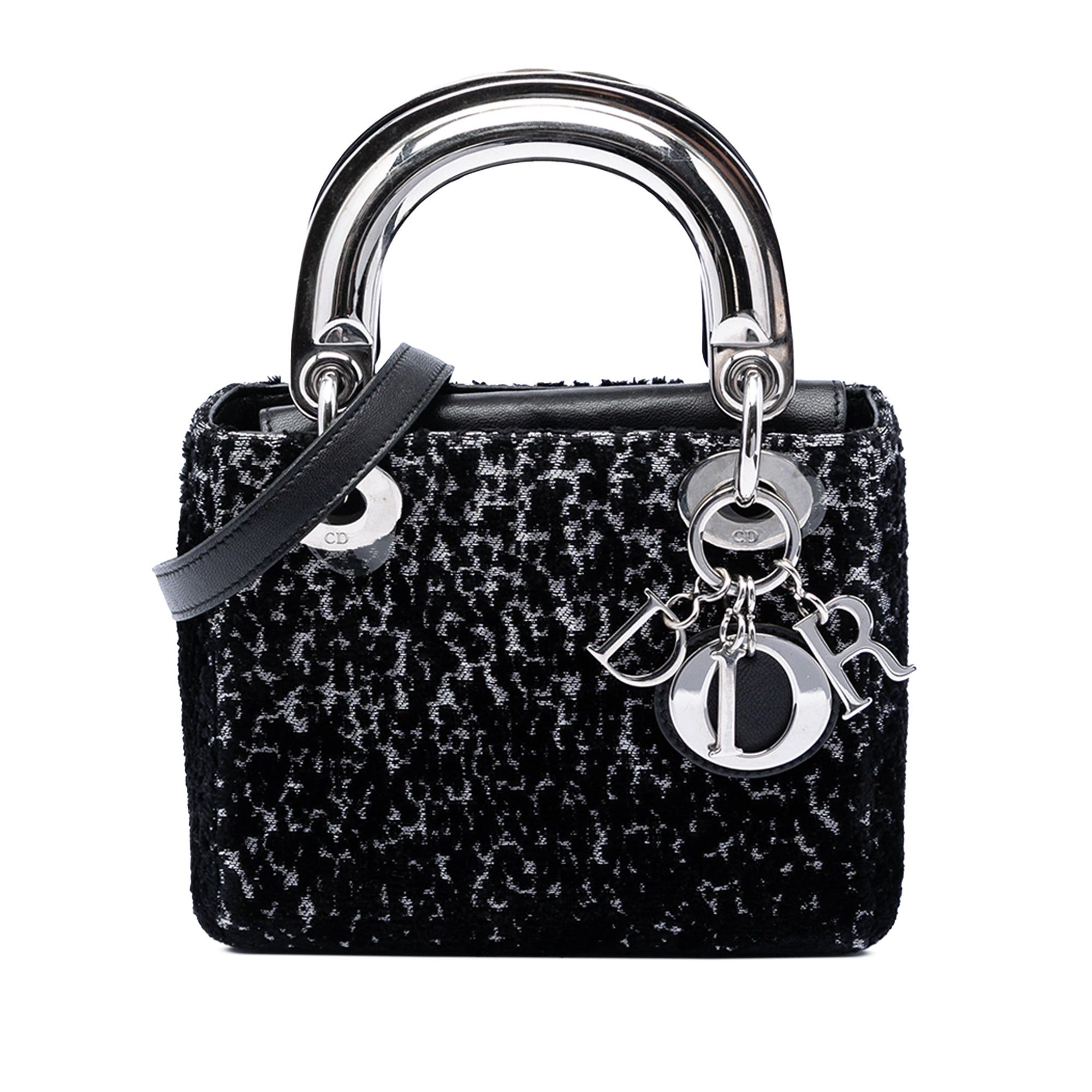 Dior Mini Fabric Lame Lady Dior Size ONE SIZE - 1 Thumbnail