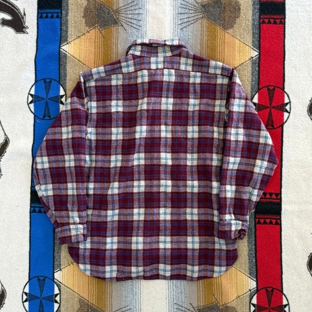 Pendleton VINTAGE Pendleton Wool Button Up Shirt L Size Plaid 80s Red Men Casual 90s Size US L / EU 52-54 / 3 - 2 Thumbnail