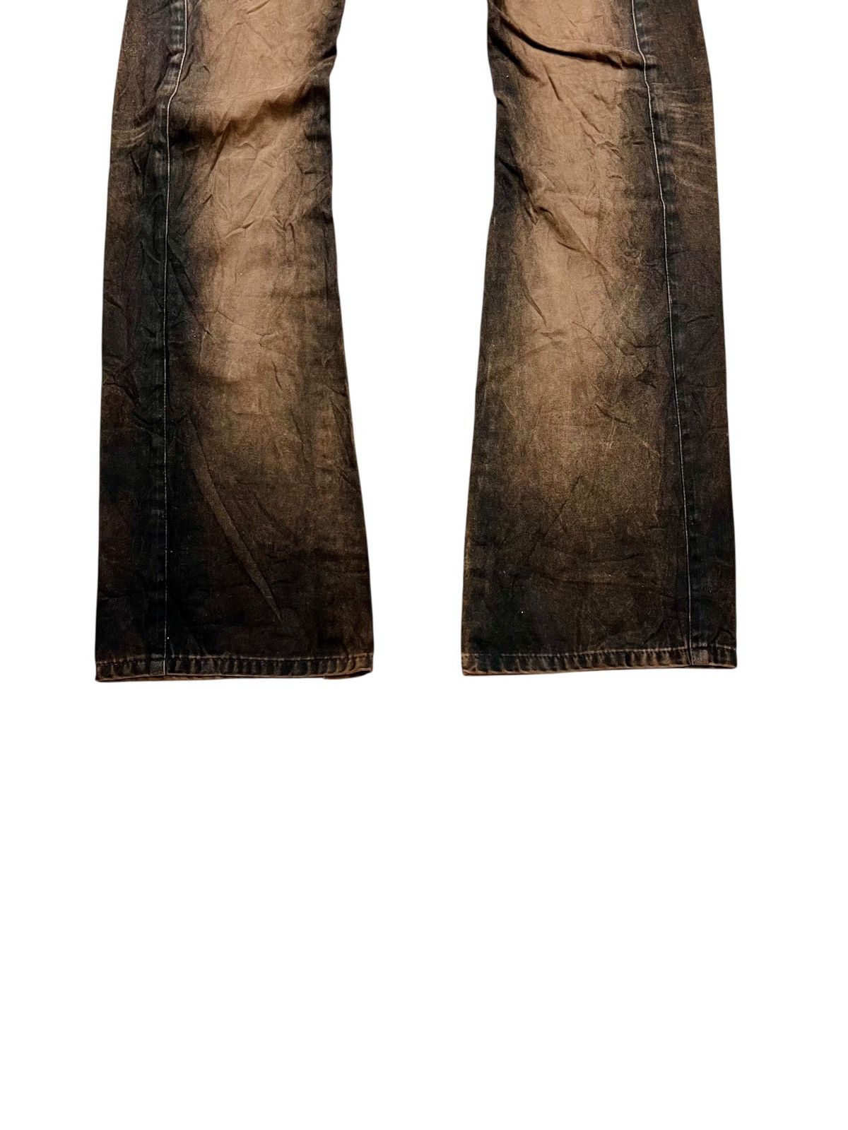 If Six Was Nine 2000s Rattle Trap - Chocolate Mud Wash Denim Pants Size US 29 - 4 Thumbnail