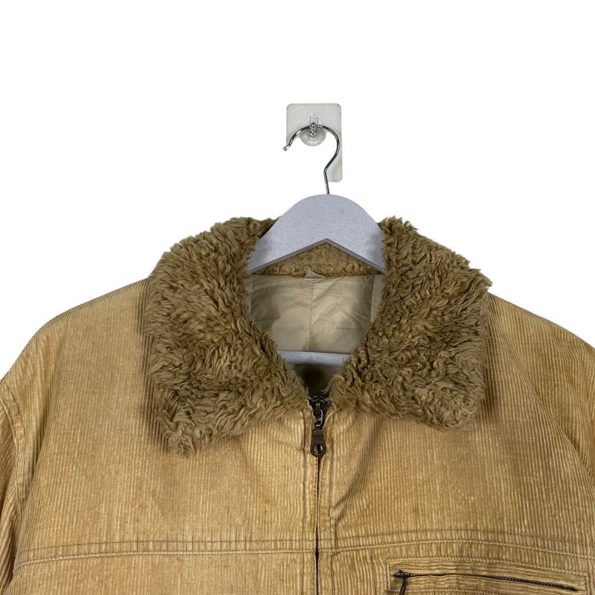 Japanese Brand Uniqlo Corduroy Fur Collar Jacket Size US M / EU 48-50 / 2 - 5 Thumbnail