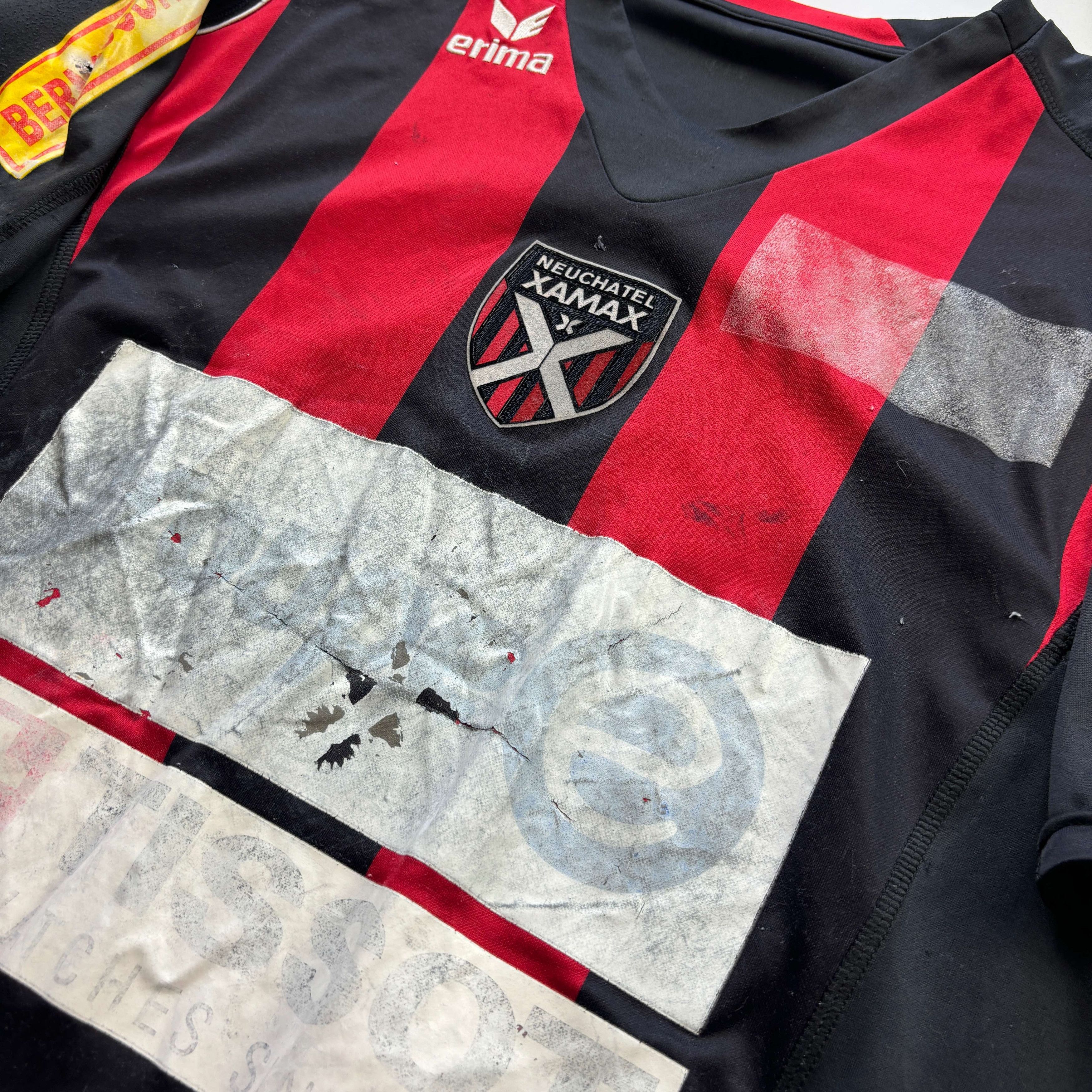 Erima MATCH WORN Neuchâtel Xamax 2008-10 Hodzic football jersey Size US M / EU 48-50 / 2 - 3 Thumbnail