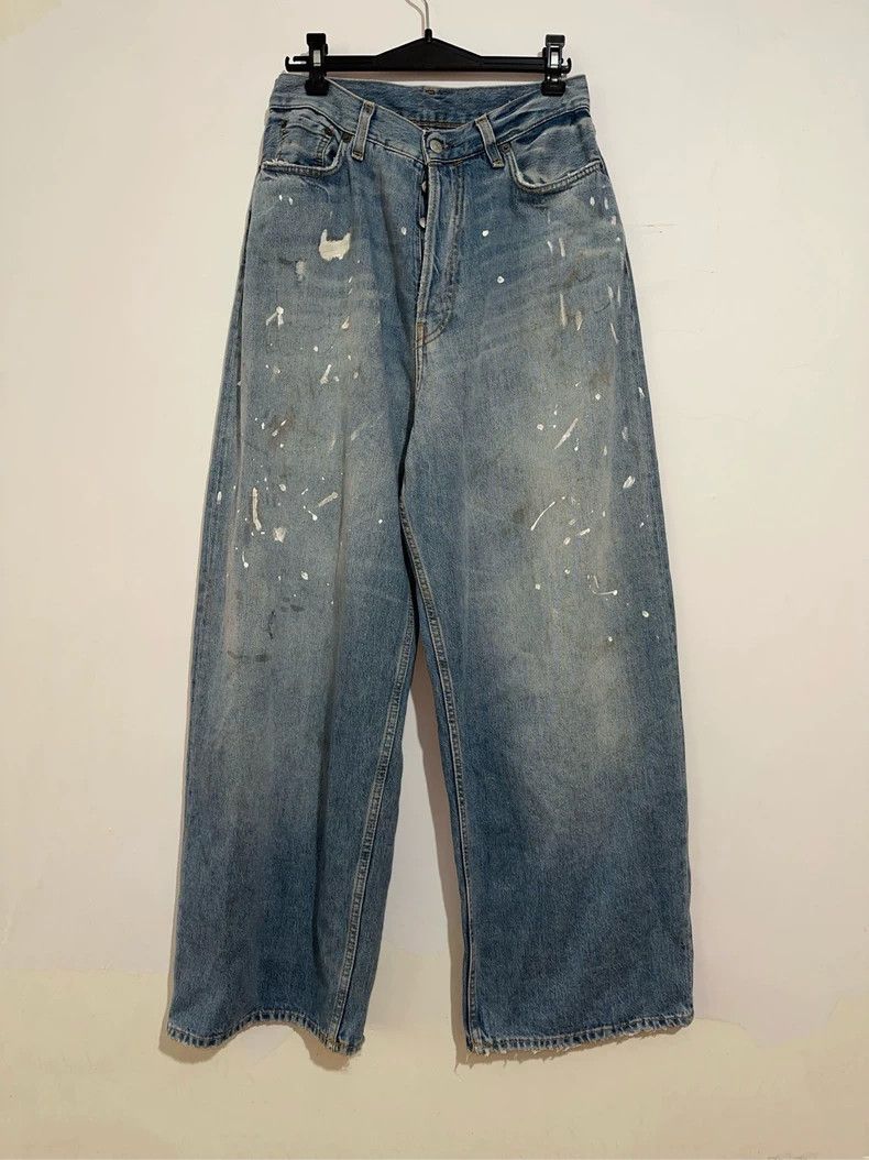 Acne Studios Acne Studios Baggy Denim Pants with Paint Splatter Size US 34 / EU 50 - 1 Thumbnail