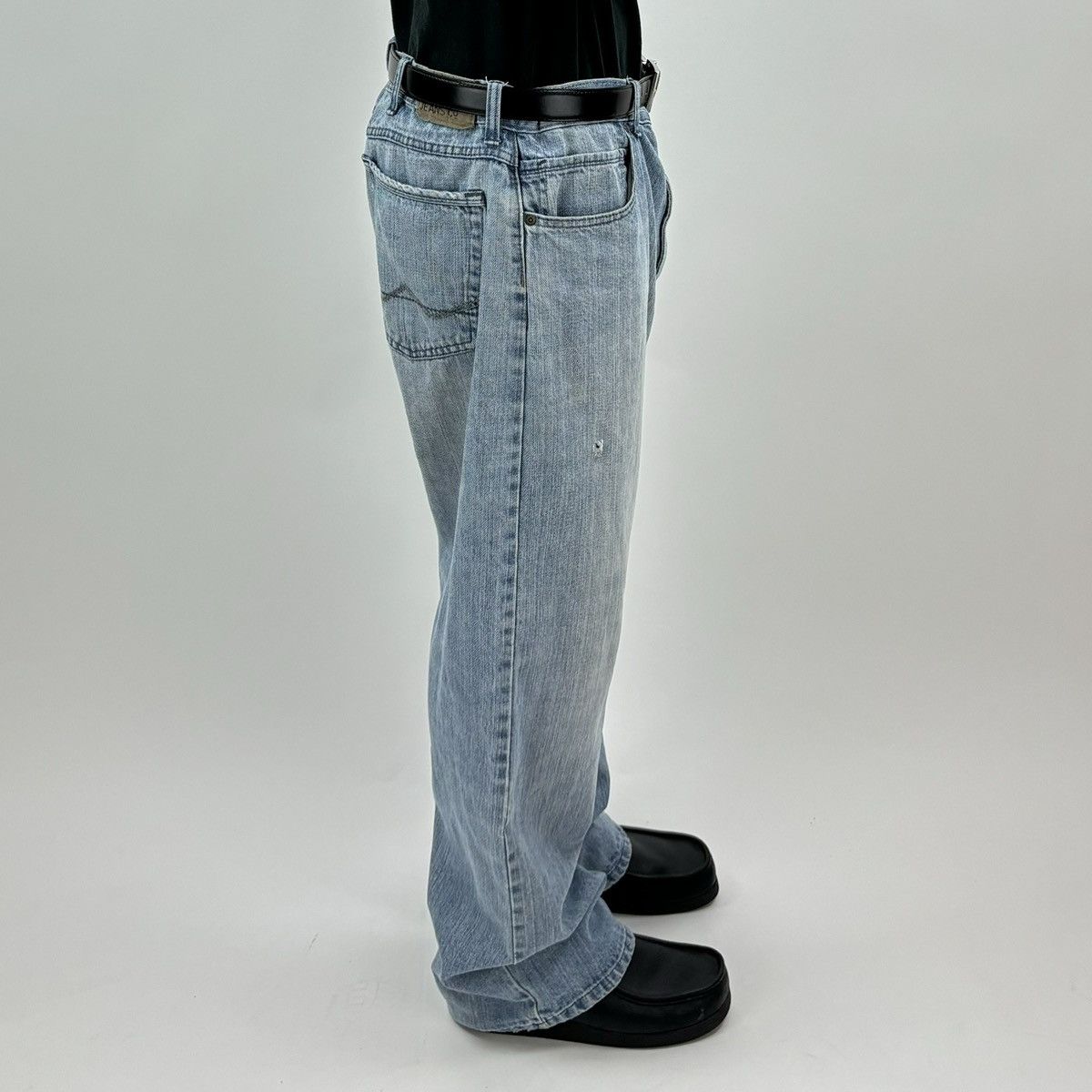 Vintage × Wrangler vintage Y2K WRANGLER BOOTCUT Baggy Distressed Wide Leg jeans Size US 38 / EU 54 - 1 Thumbnail